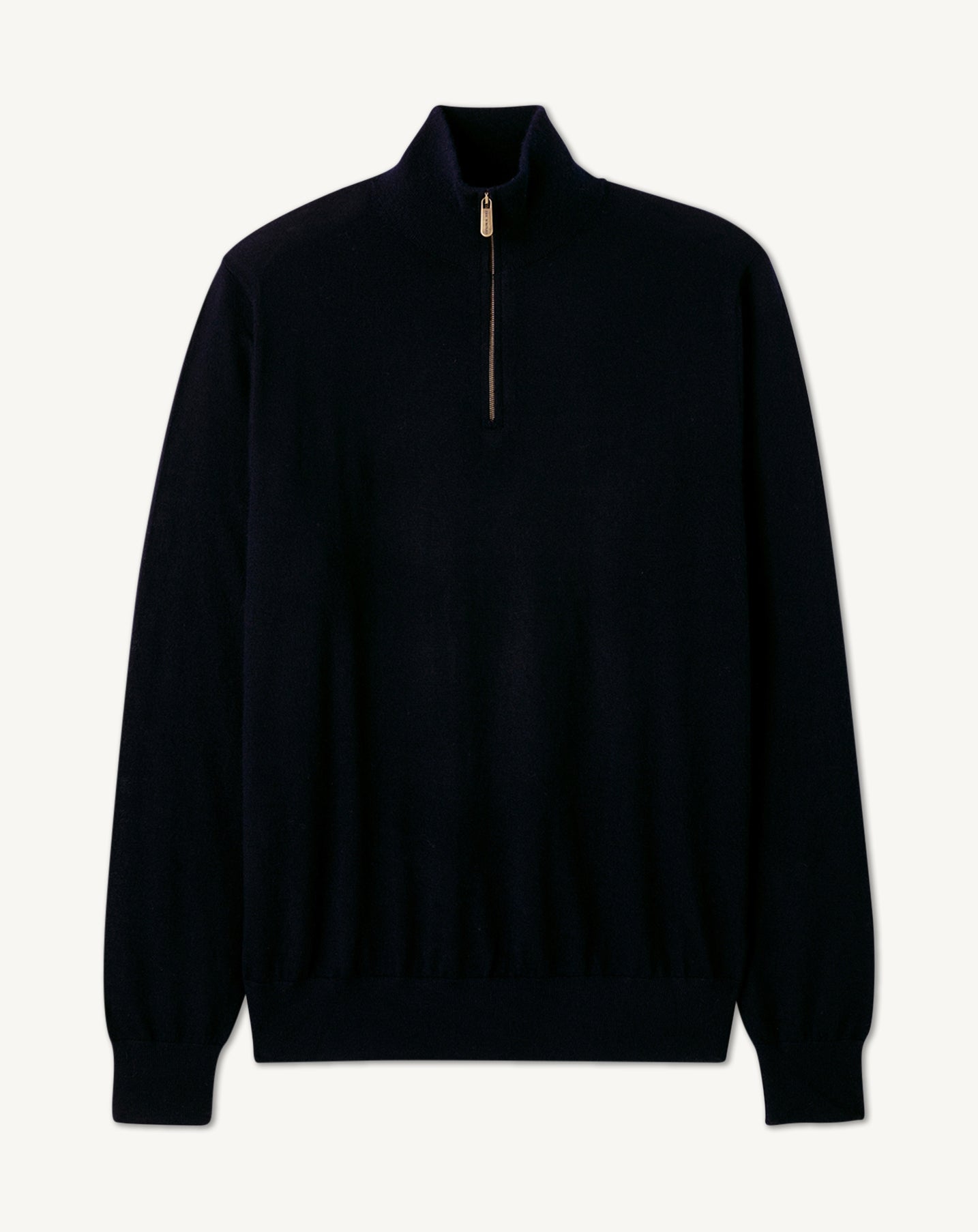 Pull col camionneur -NOIR-100% cachemire