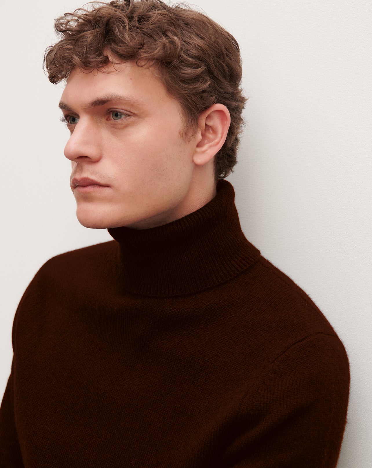 Col roulé 4 fils-CHOCOLAT-100% cachemire