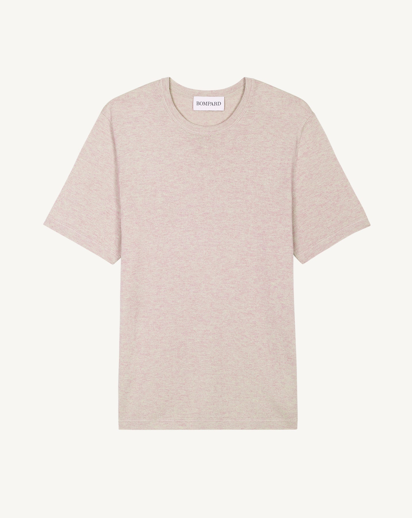 T-shirt ultrafin-TOURTERELLE-85% PIMA COTON 15% CACHEMIRE