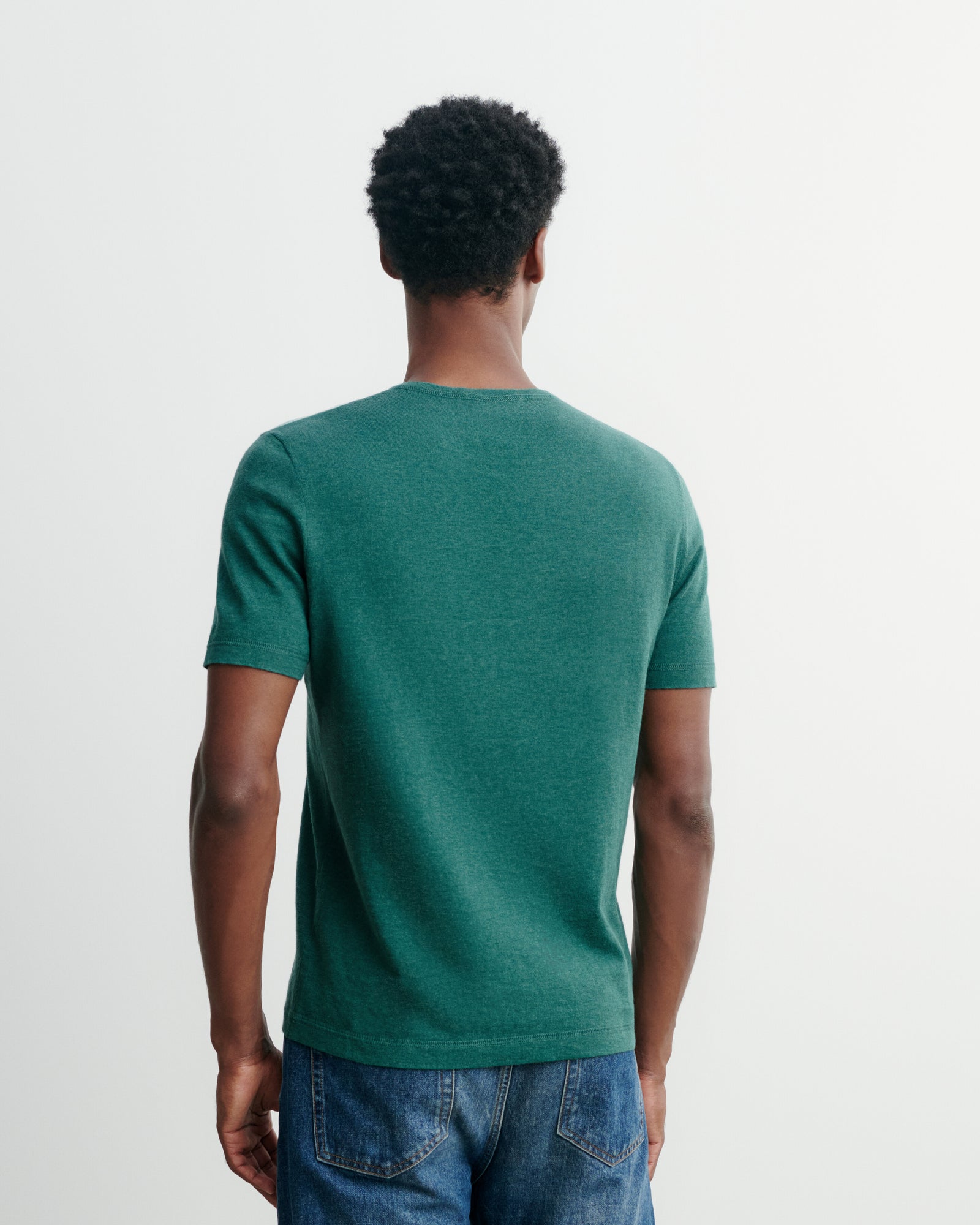 T-shirt ultrafin-CEDRE-85% pima coton 15% cachemire