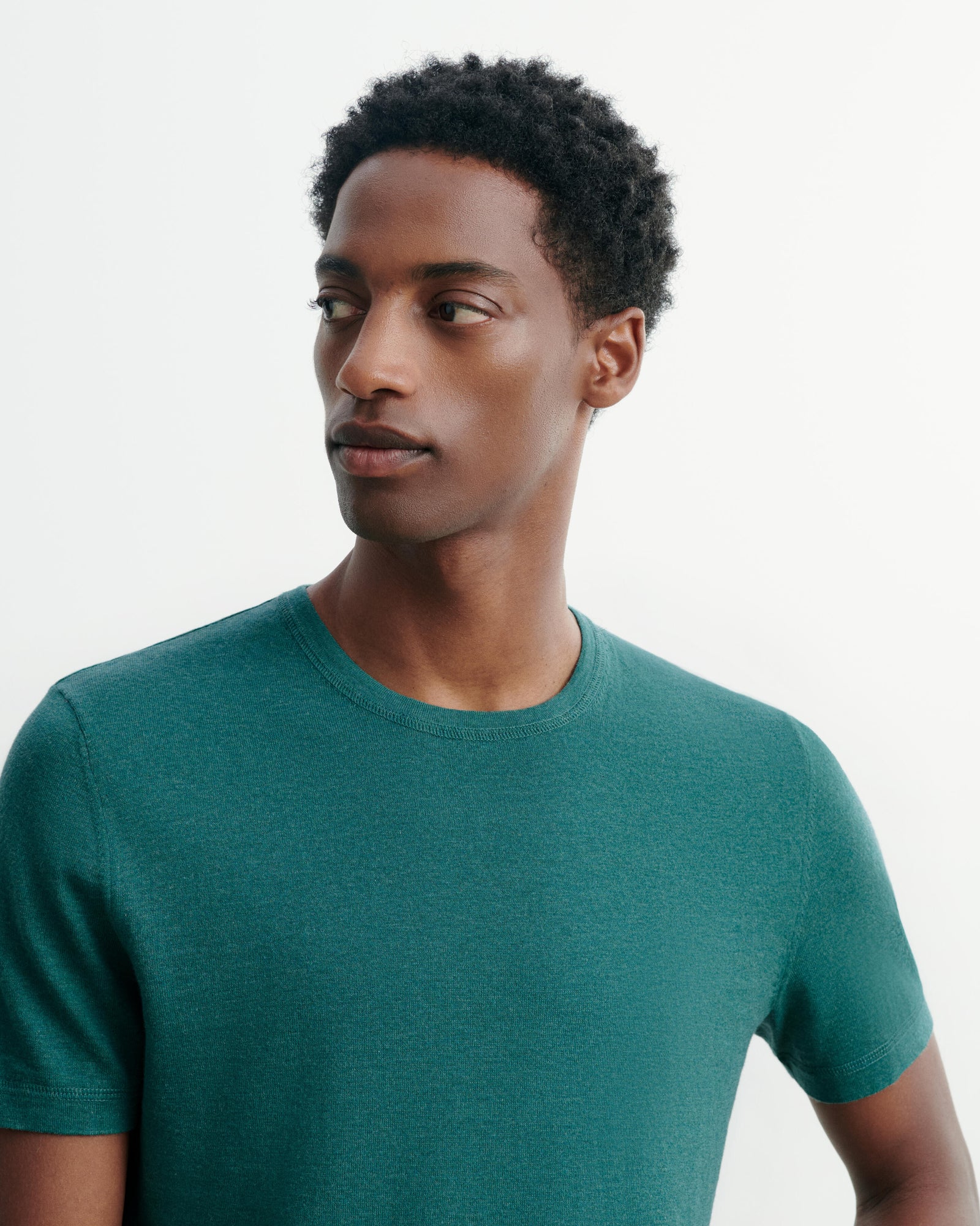 T-shirt ultrafin-CEDRE-85% pima coton 15% cachemire