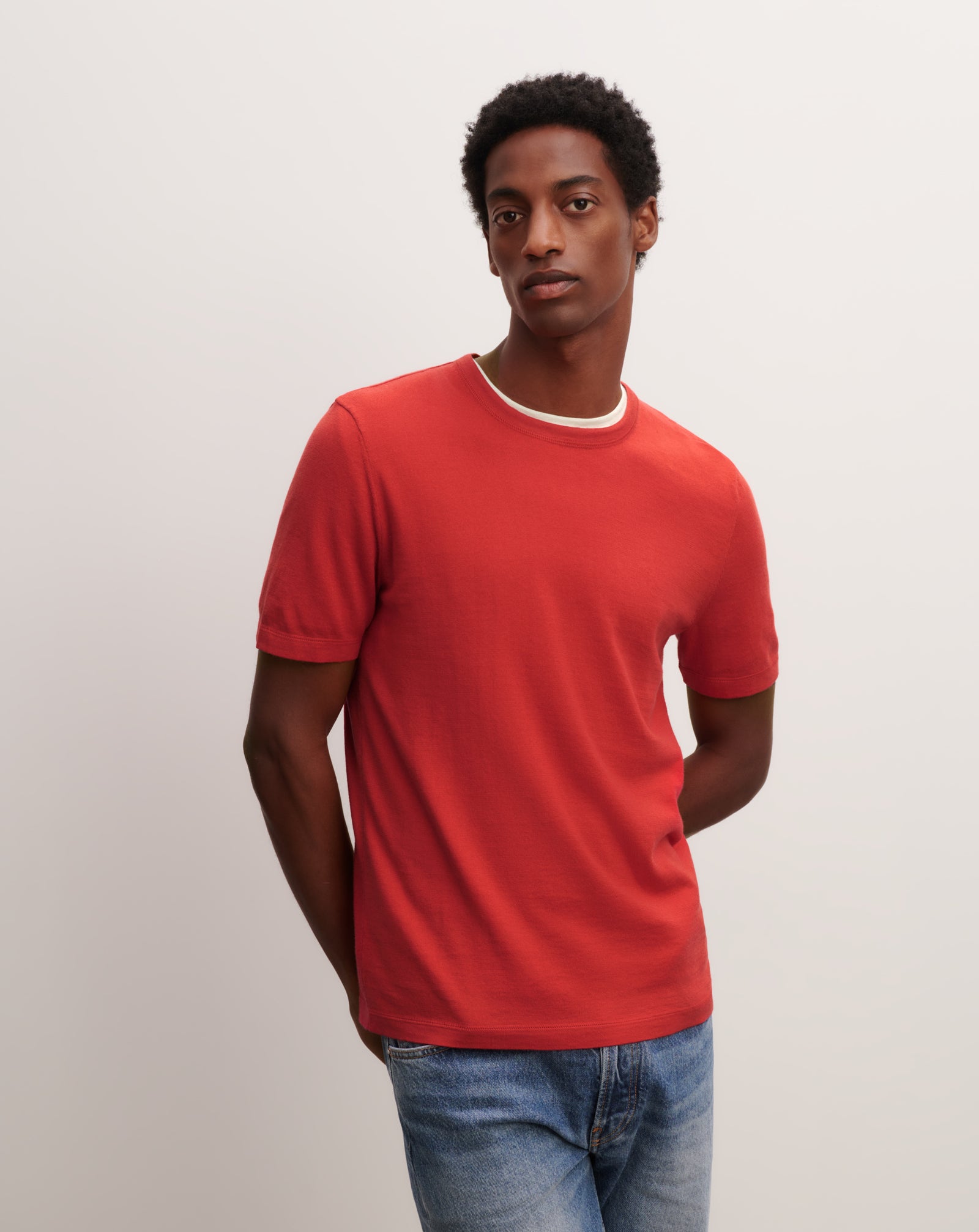 T-shirt ultrafin-SANTA FE-85% pima coton 15% cachemire