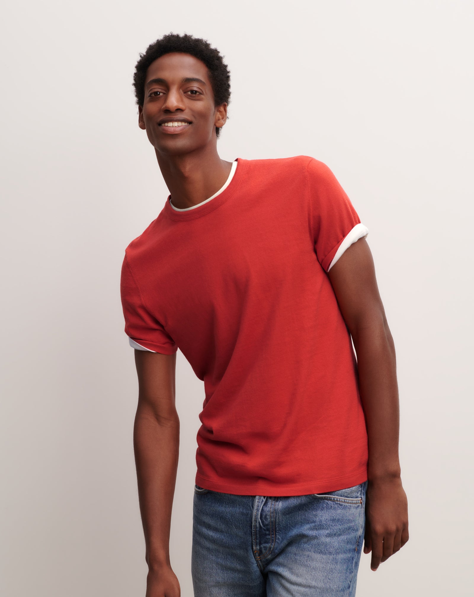 T-shirt ultrafin-SANTA FE-85% pima coton 15% cachemire