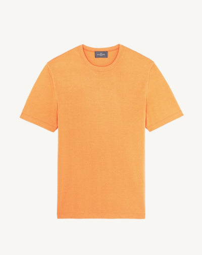 T-shirt ultrafin-SUNSET-85% pima coton 15% cachemire