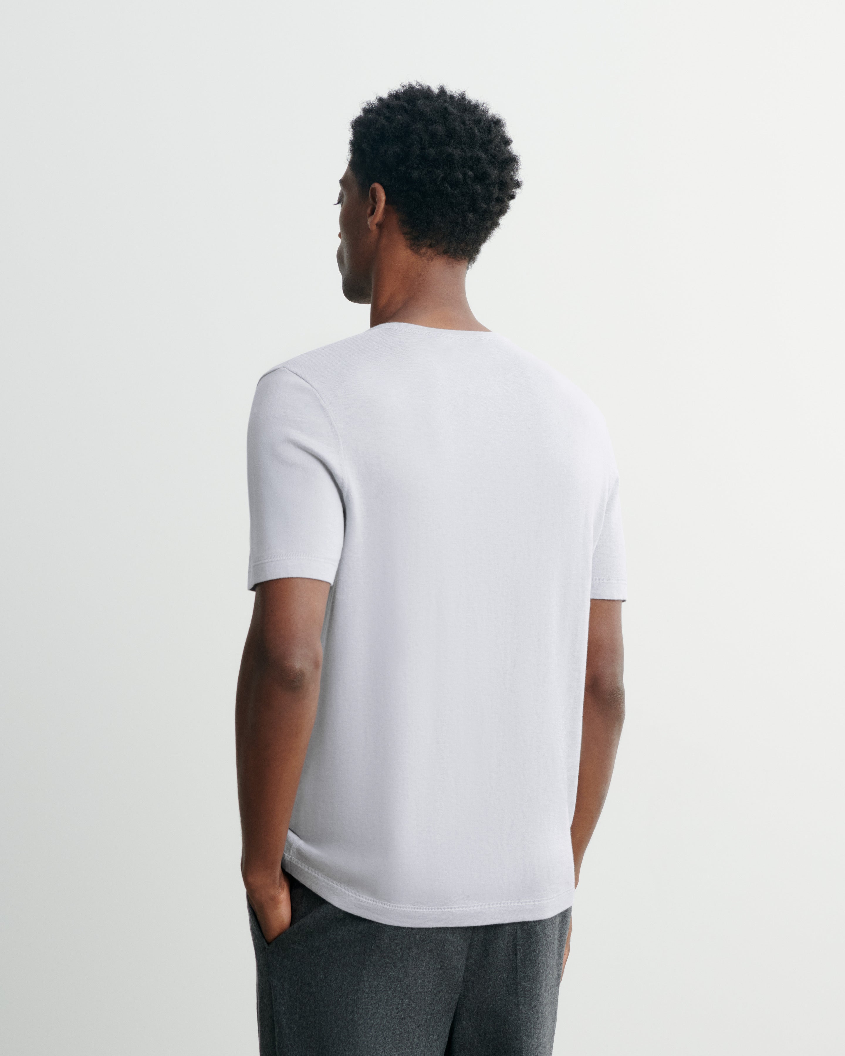 T-shirt ultrafin-CIEL PARIS-85% pima coton 15% cachemire