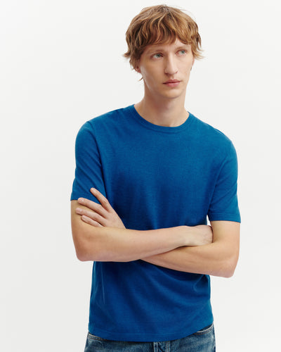 T-shirt ultrafin-ATLANTIQUE-85% pima coton 15% cachemire