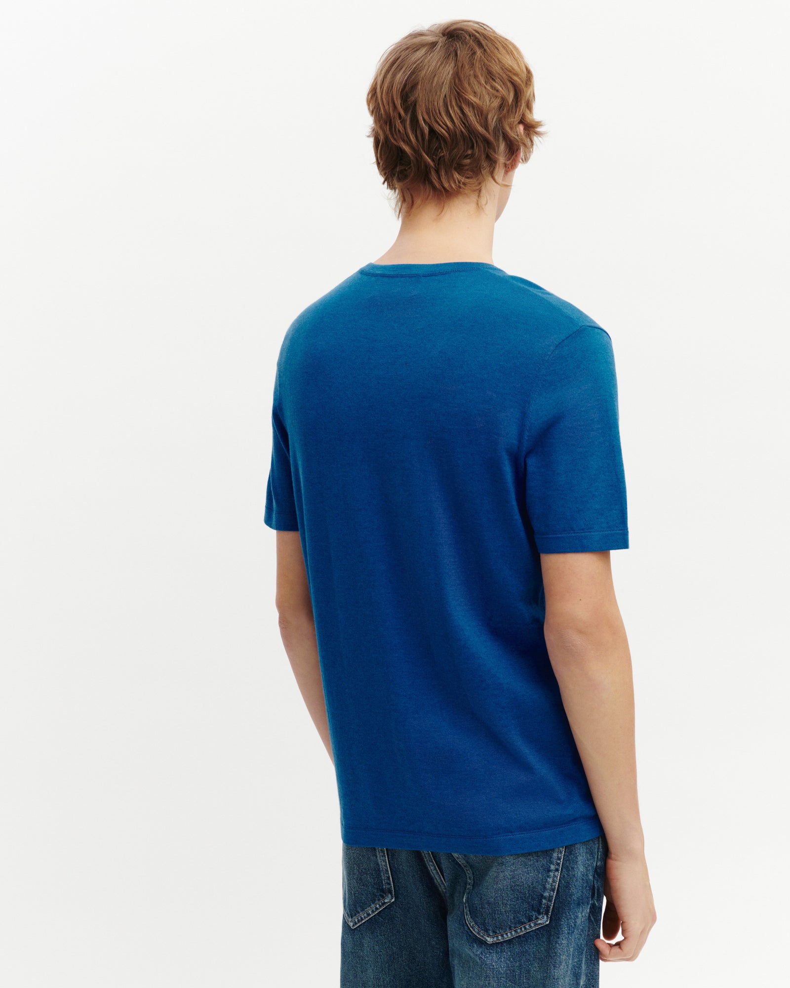 T-shirt ultrafin-ATLANTIQUE-85% pima coton 15% cachemire