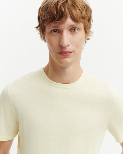 T-shirt ultrafin-ZESTE-85% pima coton 15% cachemire