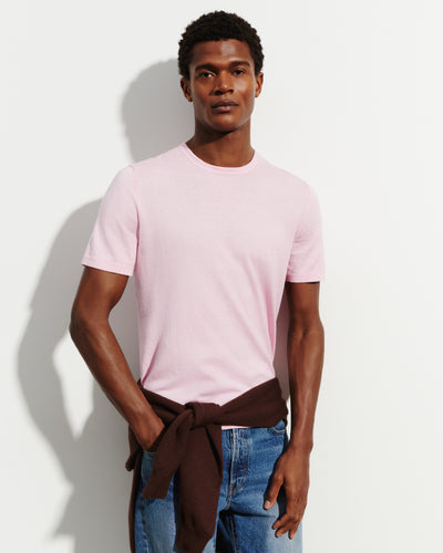 T-shirt ultrafin-SAKURA-85% pima coton 15% cachemire