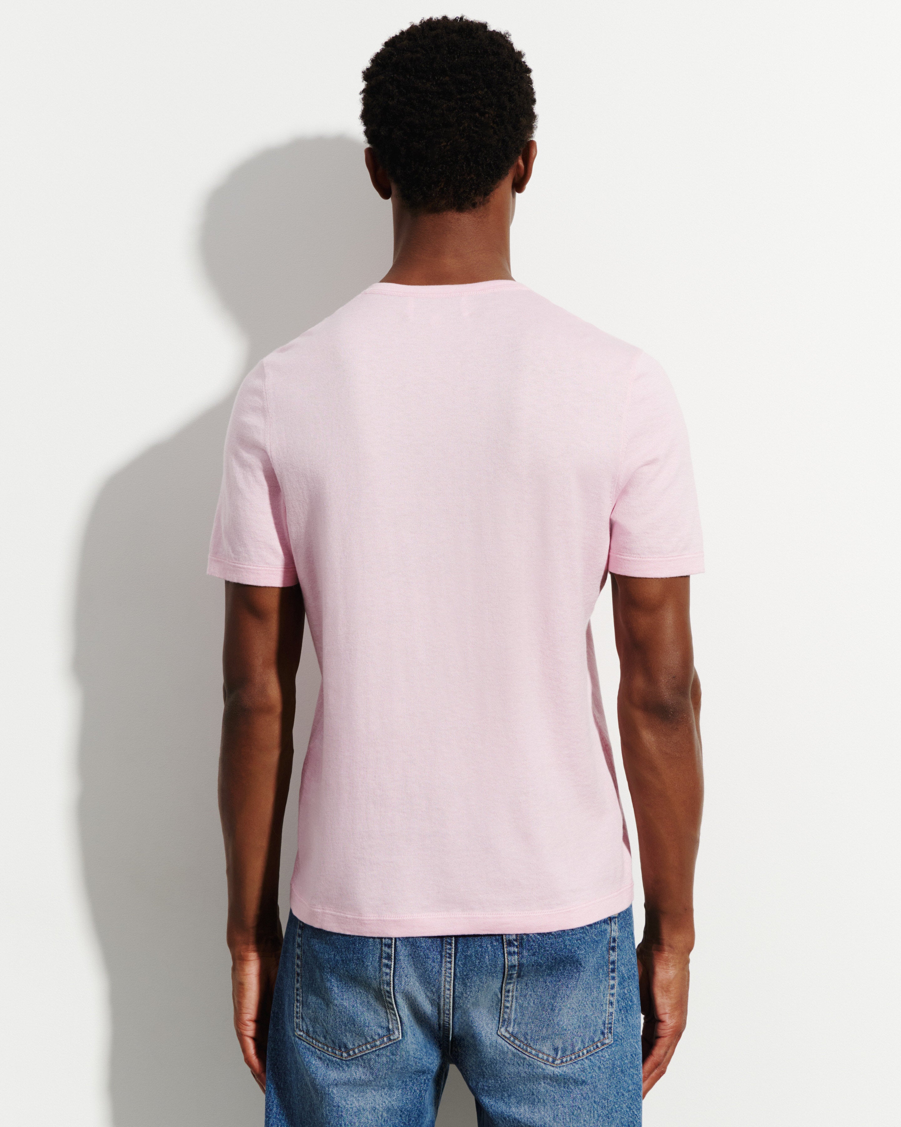 T-shirt ultrafin-SAKURA-85% pima coton 15% cachemire