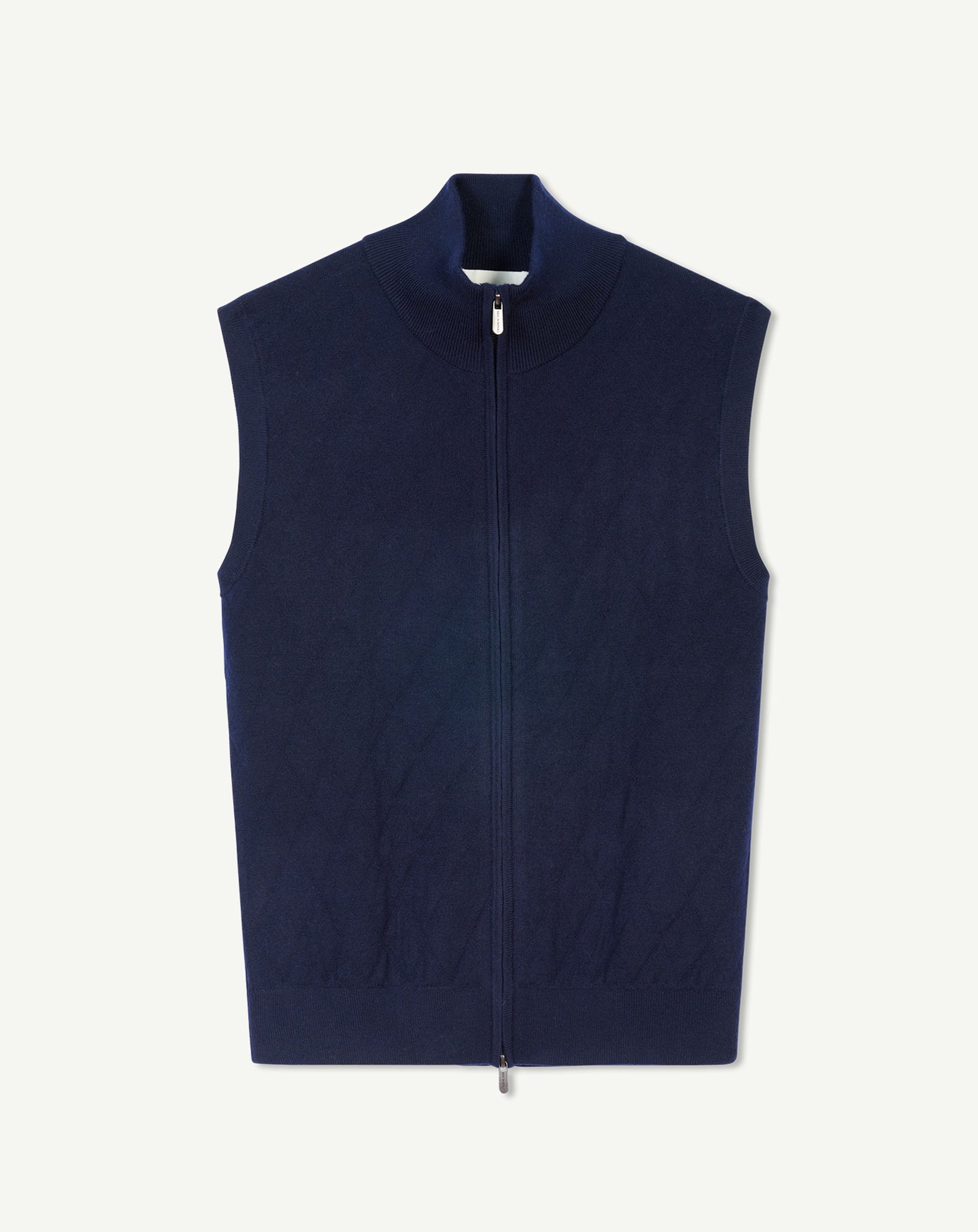 Blouson sans manches-MARINE-Extérieur : 100% cachemire Intérieur : 85% pima coton 15% cachemire Couche intermédiaire : 100% cachemire