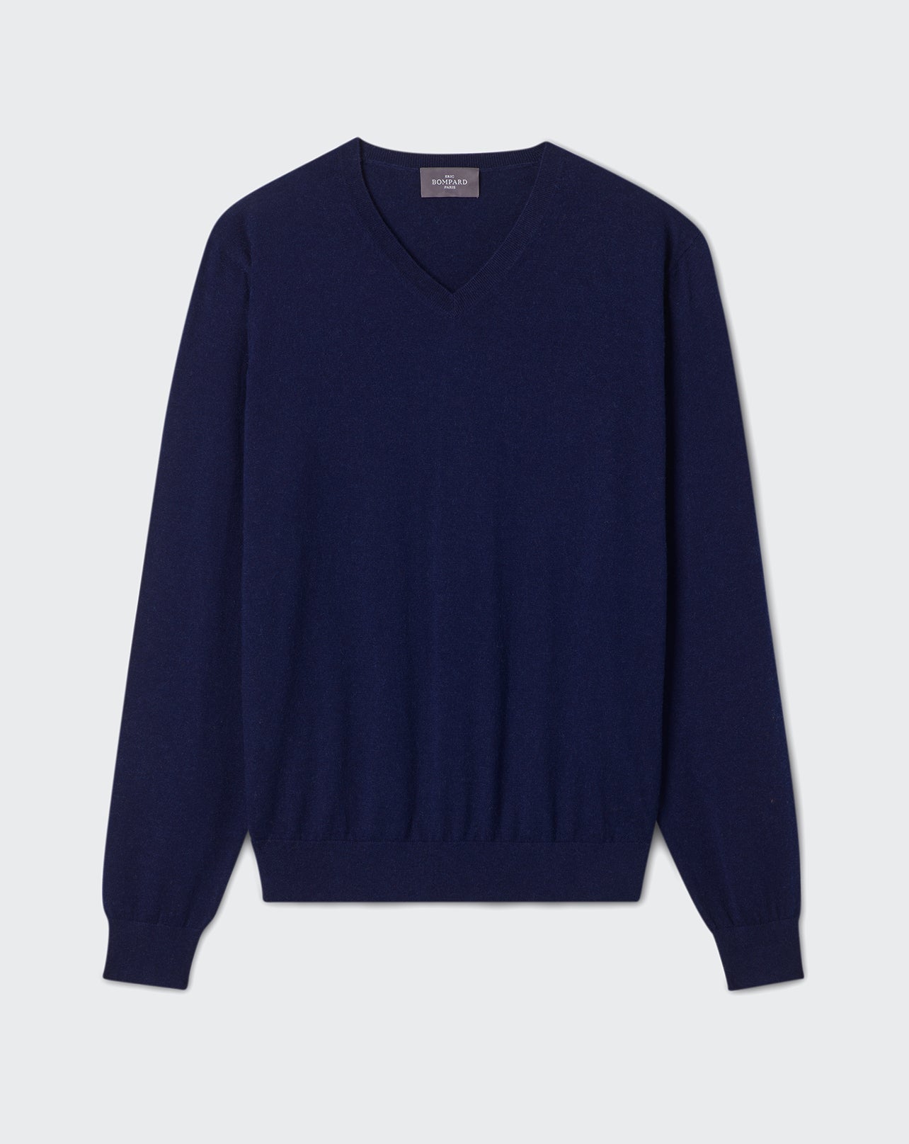 Pull V ultrafin-MARINE-85% PIMA COTON 15% CACHEMIRE