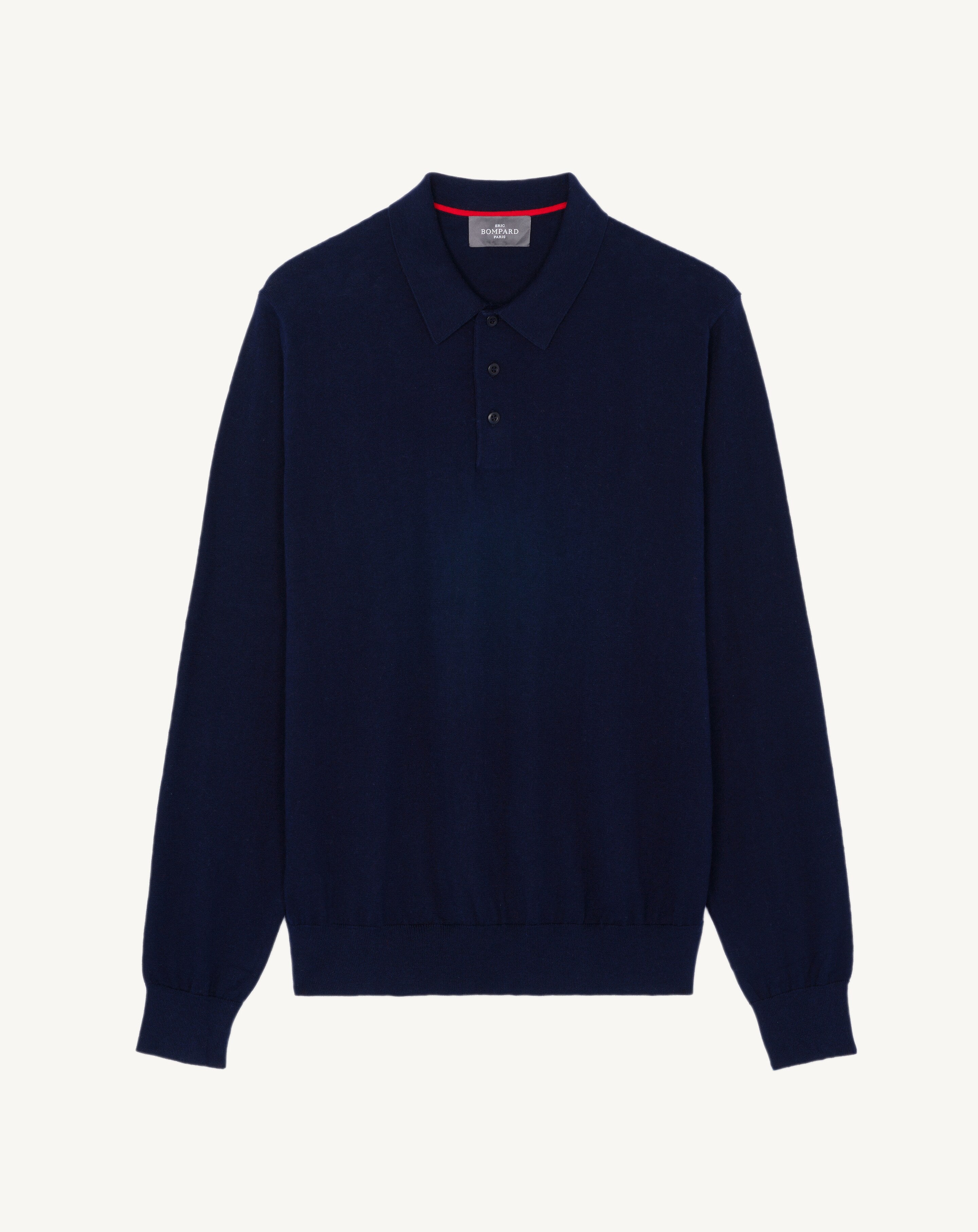 Polo ultrafin-MARINE-85% PIMA COTON 15% CACHEMIRE
