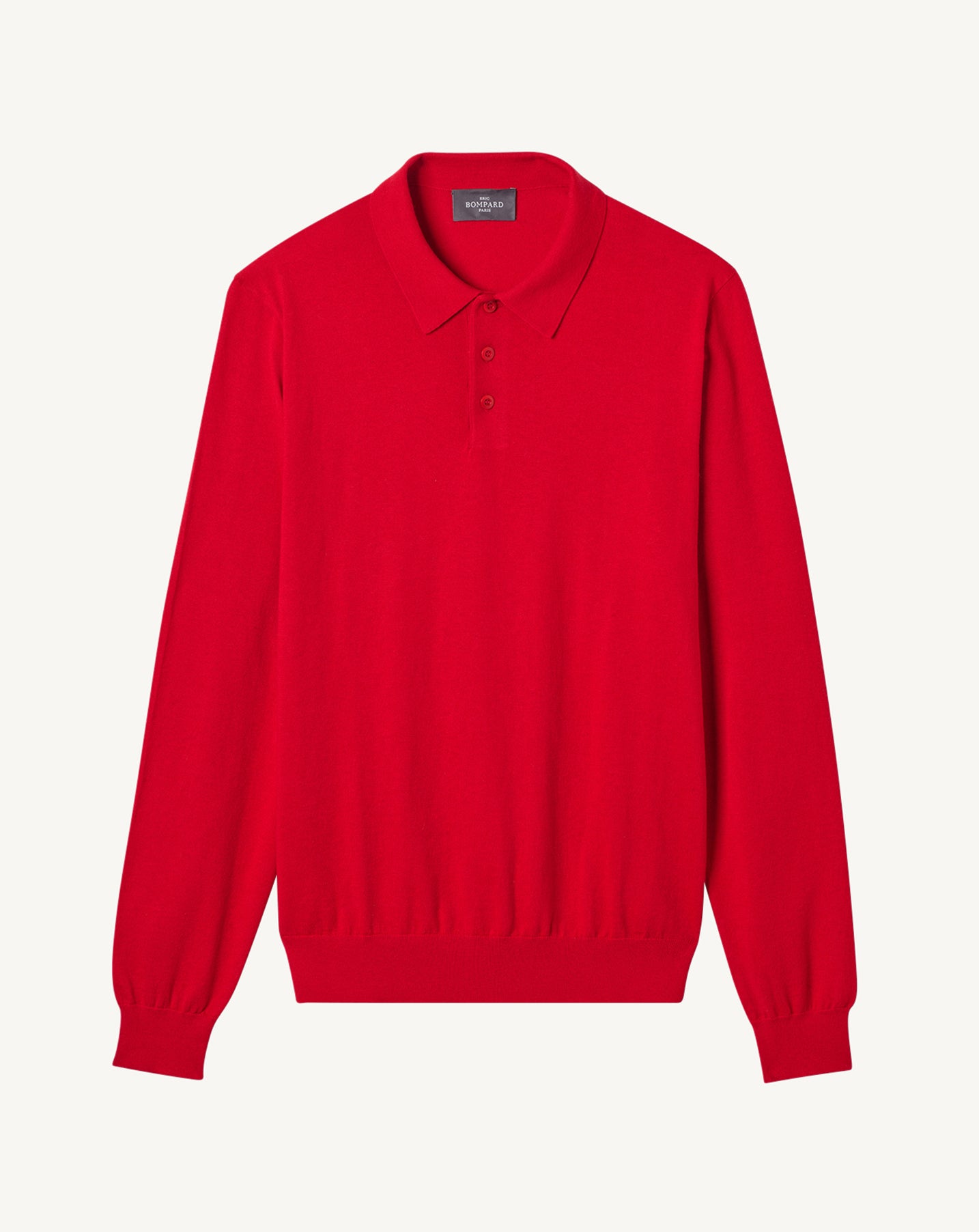 Polo ultrafin-ROUGE GORGE-85% PIMA COTON 15% CACHEMIRE