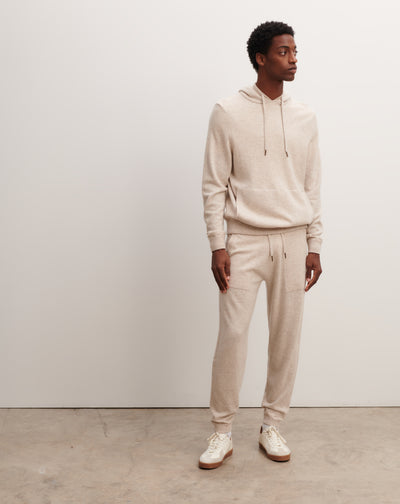 Pantalon de jogging-TOURTERELLE-100% cachemire