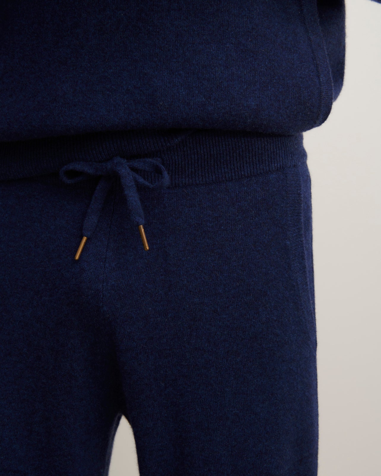 Pantalon de jogging-BLEU NOCTURNE-100% cachemire