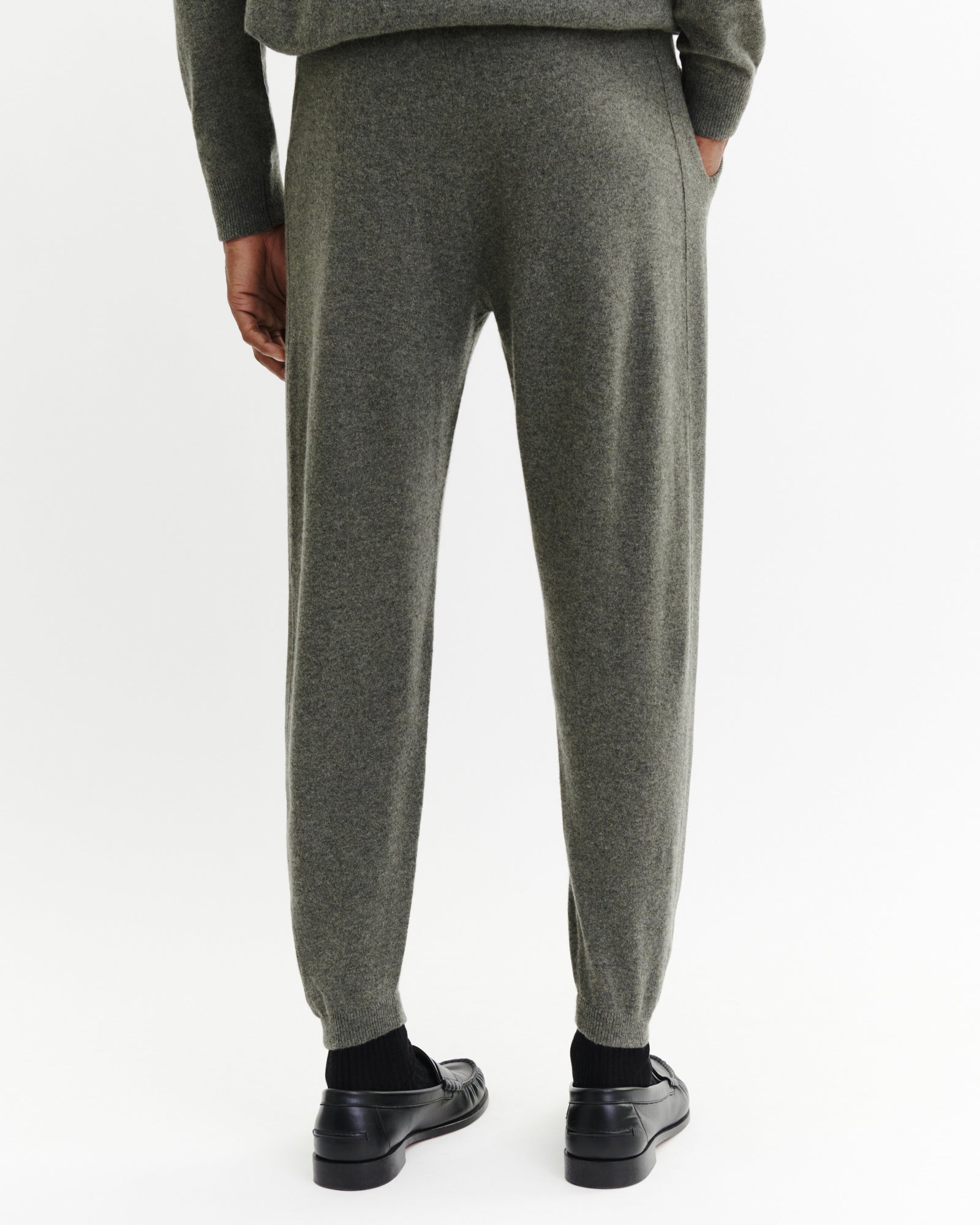 Pantalon de jogging-KAKI OMBRE-100% cachemire