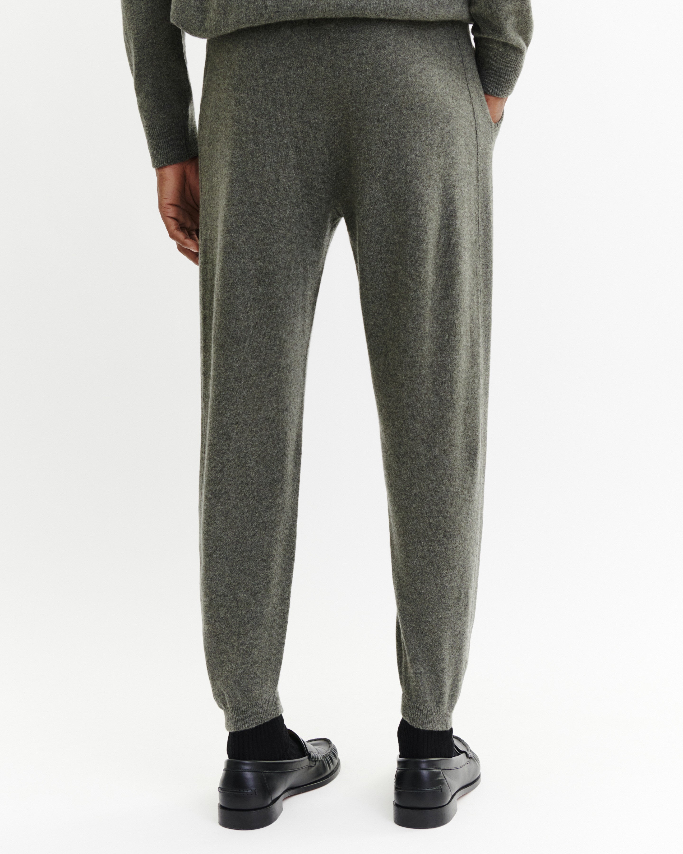 Pantalon de jogging-KAKI OMBRE-100% cachemire