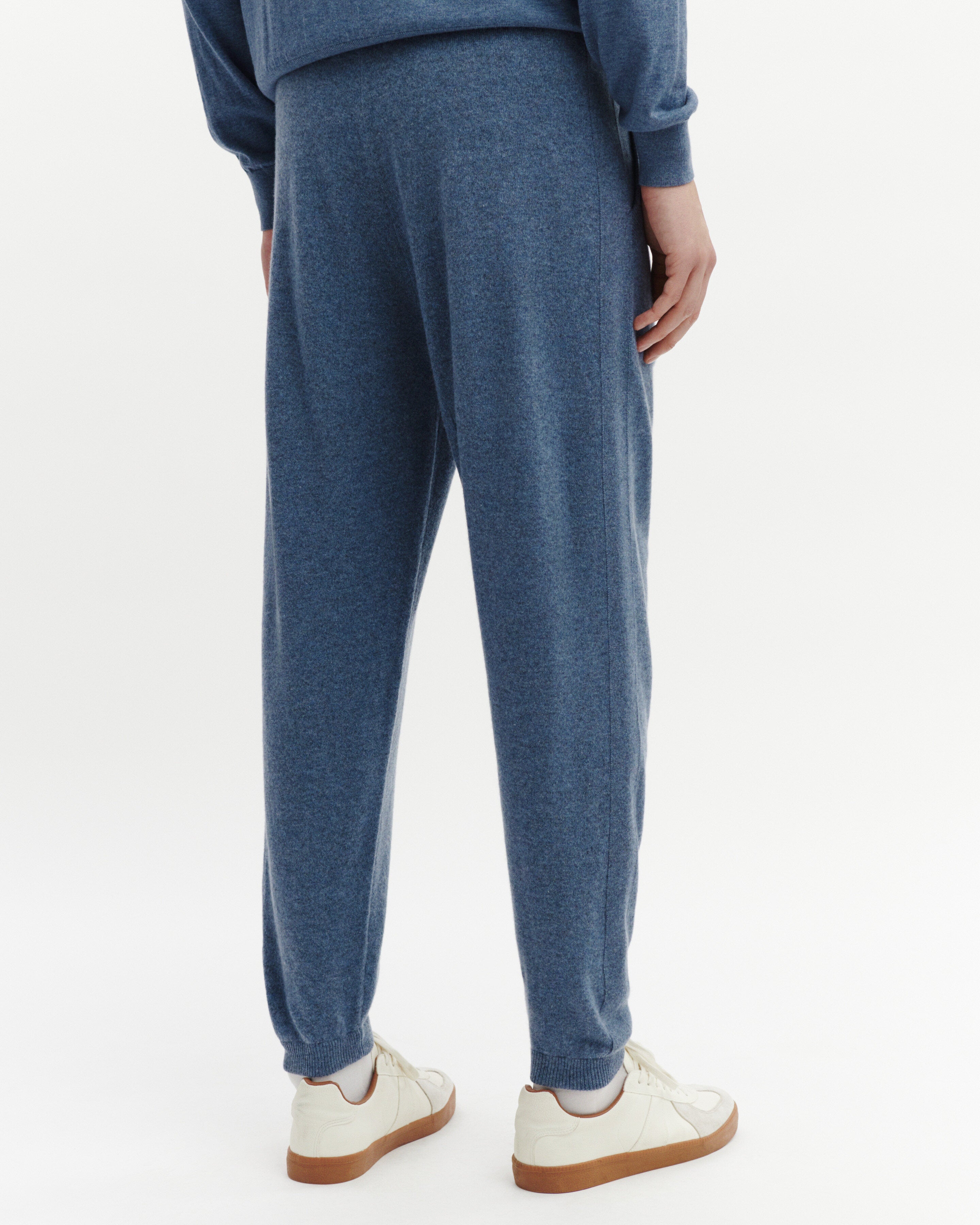 Pantalon de jogging-BLEU AVERSE-100% cachemire