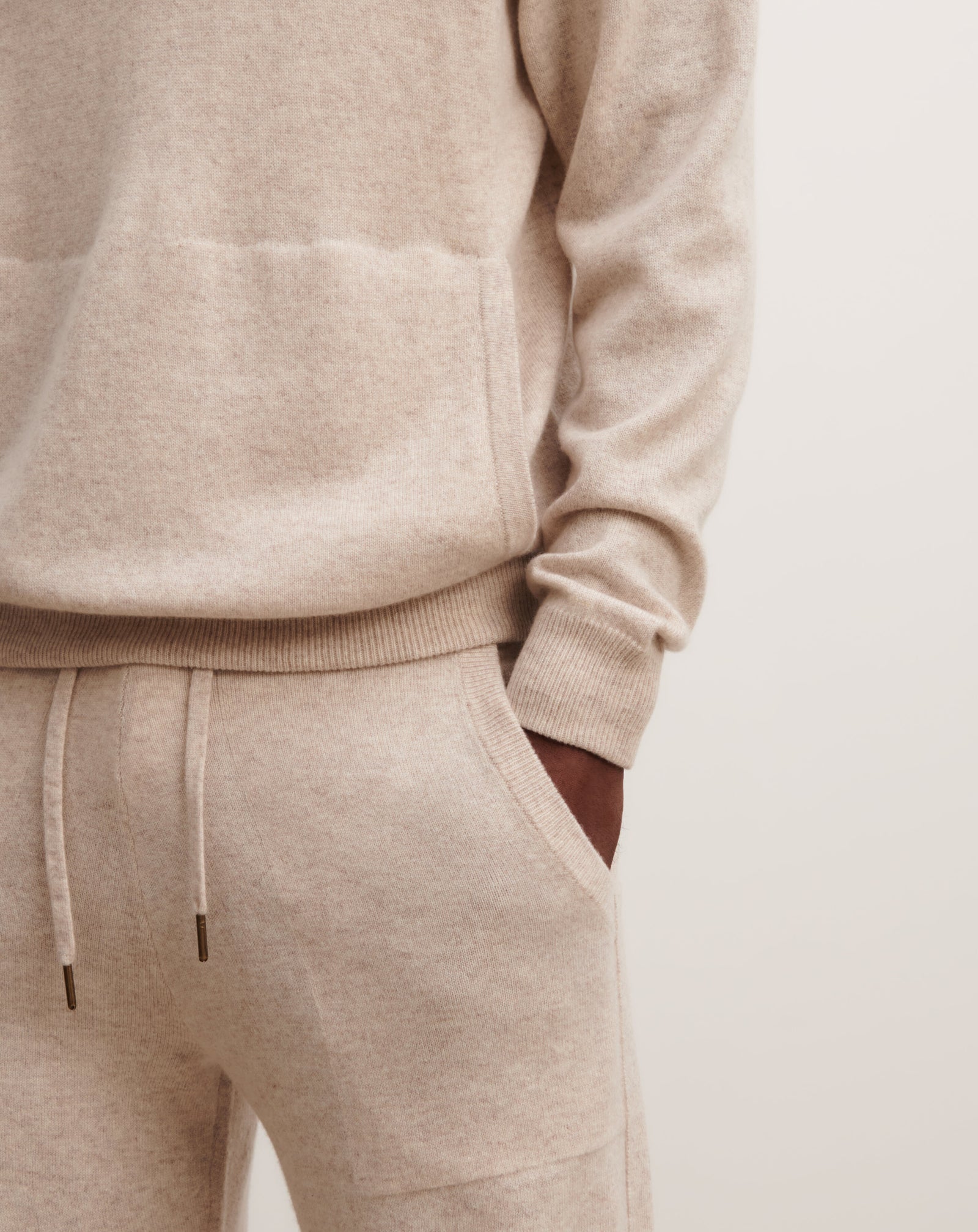 Pull à capuche-TOURTERELLE-100% cachemire