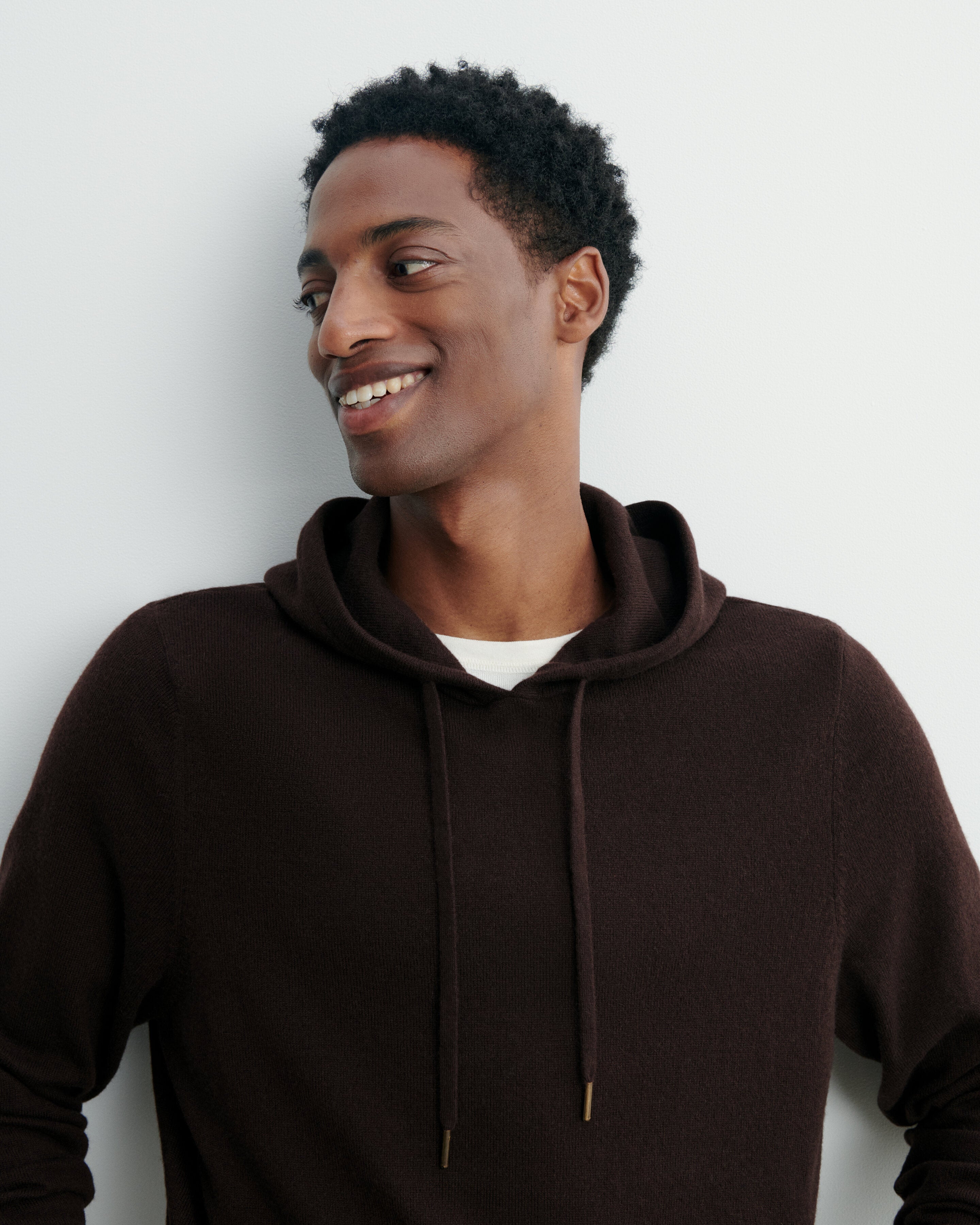 Pull à capuche-CHOCOLAT-100% cachemire