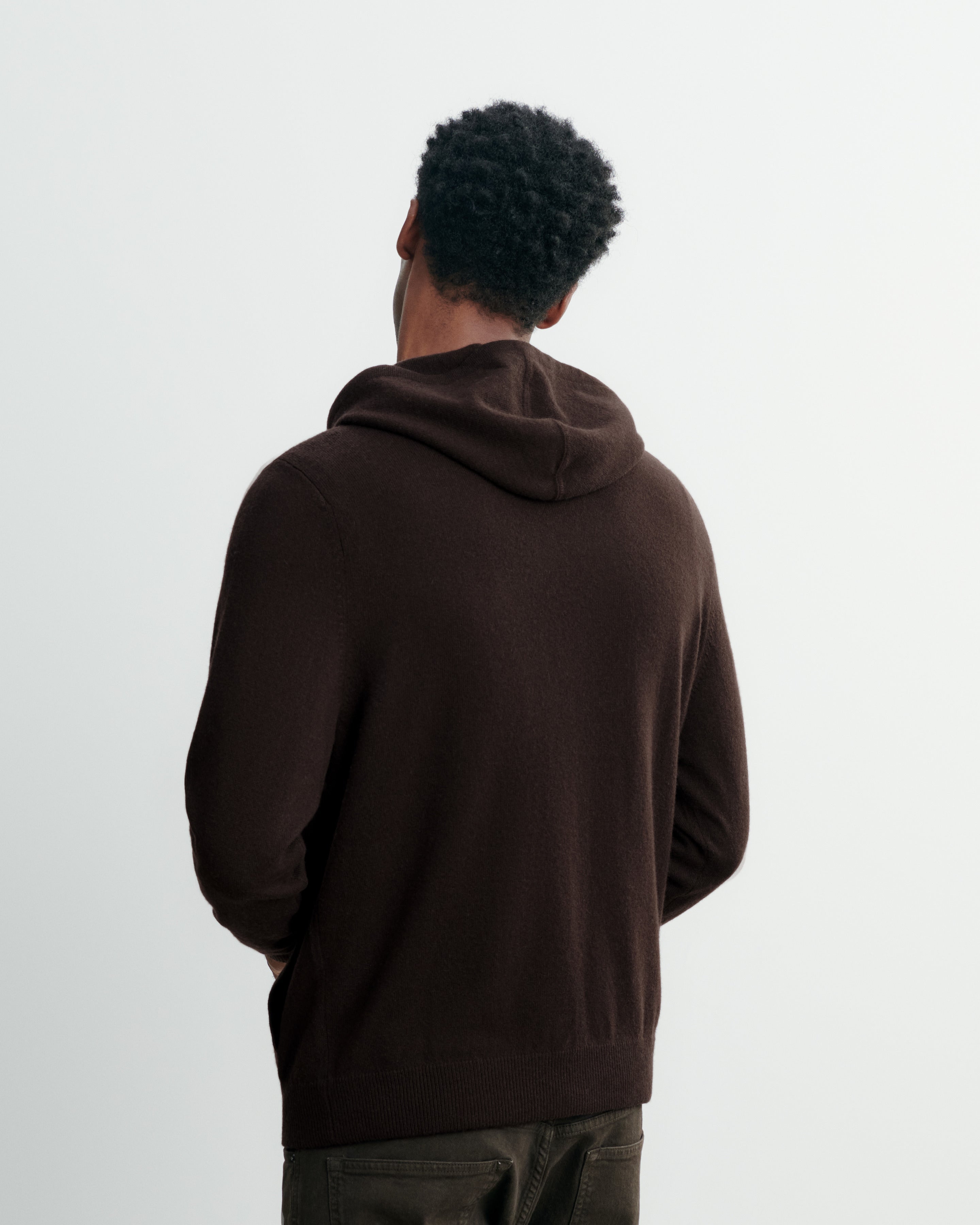 Pull à capuche-CHOCOLAT-100% cachemire