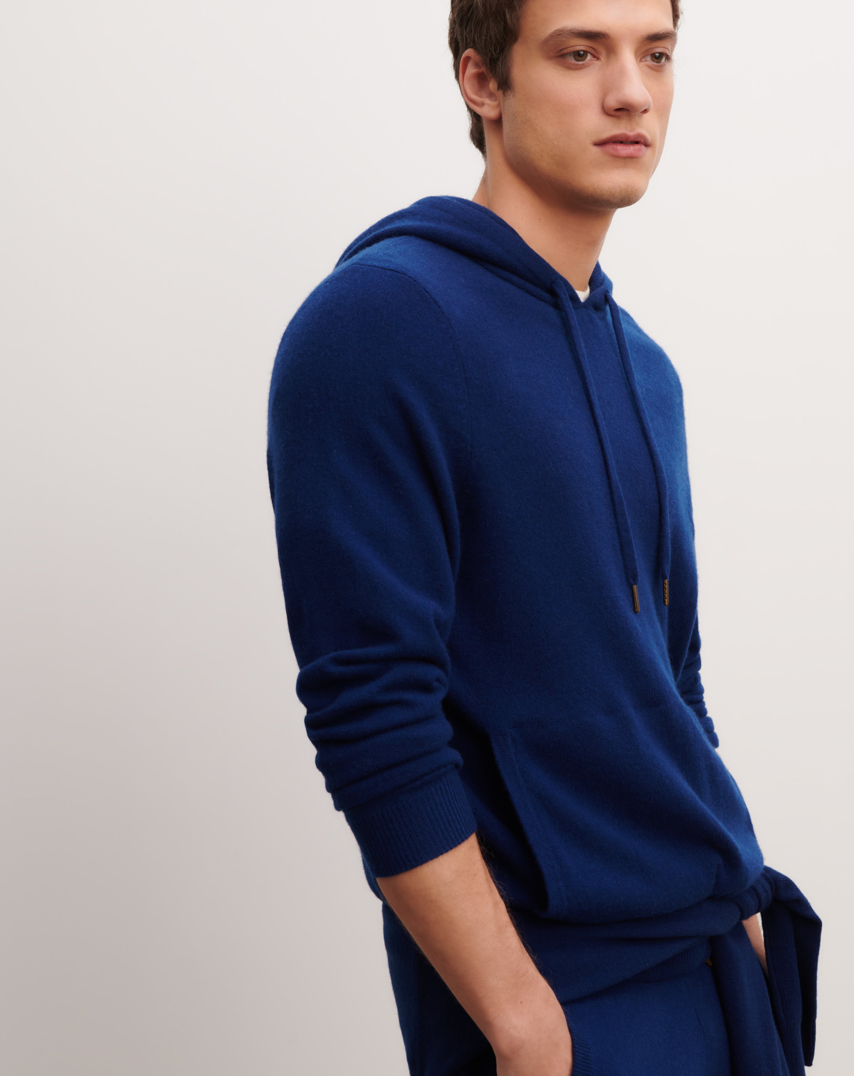 Pull à capuche-AMIRAL-100% cachemire