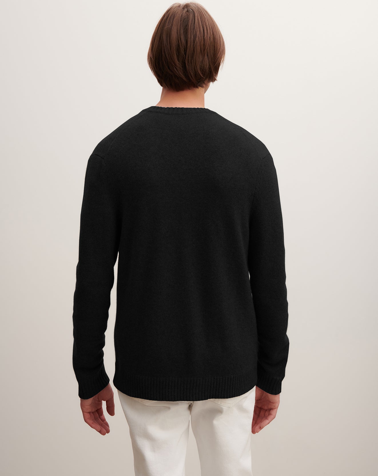 Gilet à poches-NOIR-100% cachemire