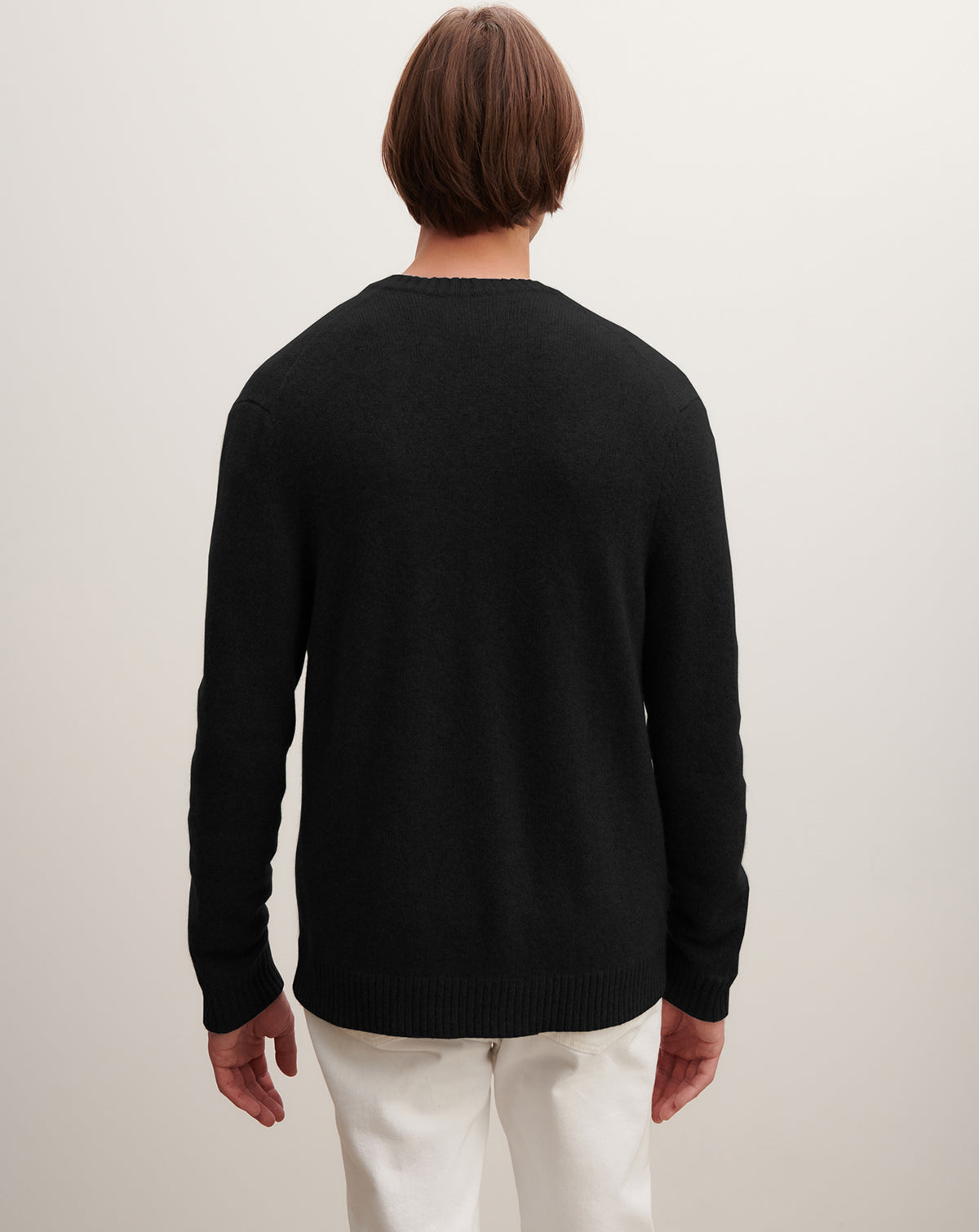Gilet à poches-NOIR-100% cachemire