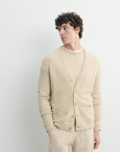 Gilet à poches-AVOINE-100% cachemire