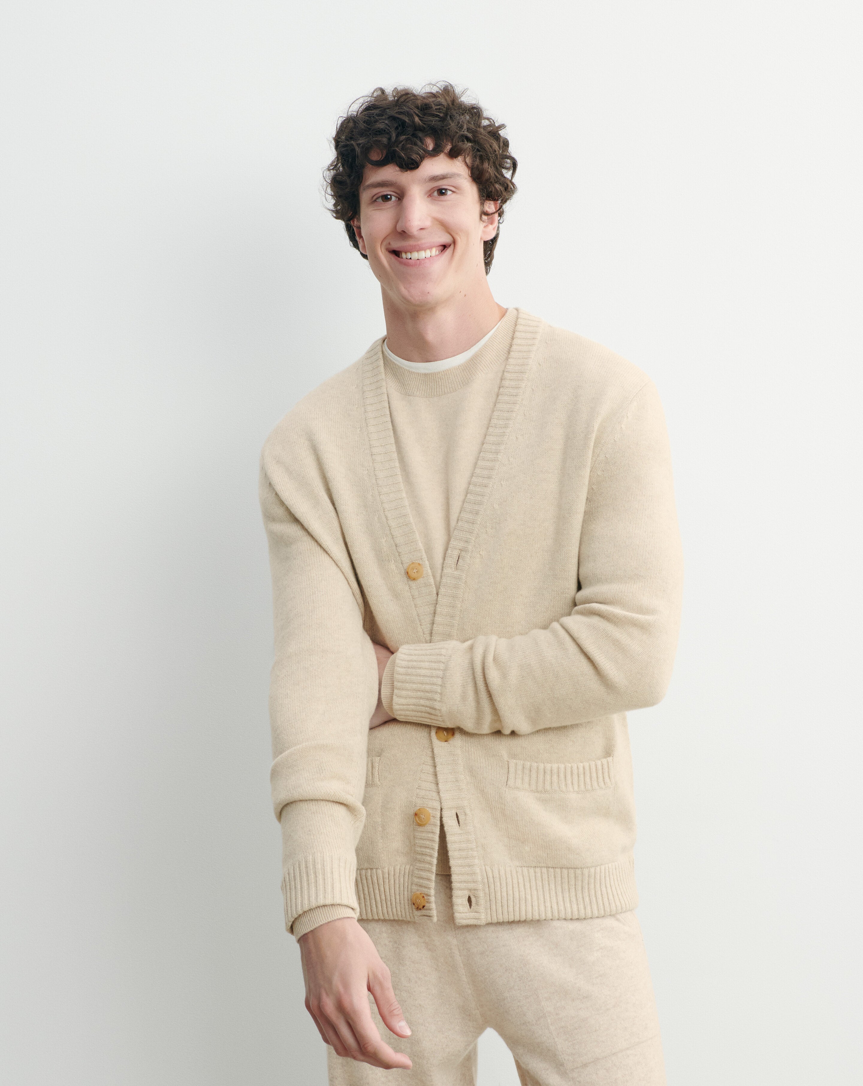 Gilet à poches-AVOINE-100% cachemire