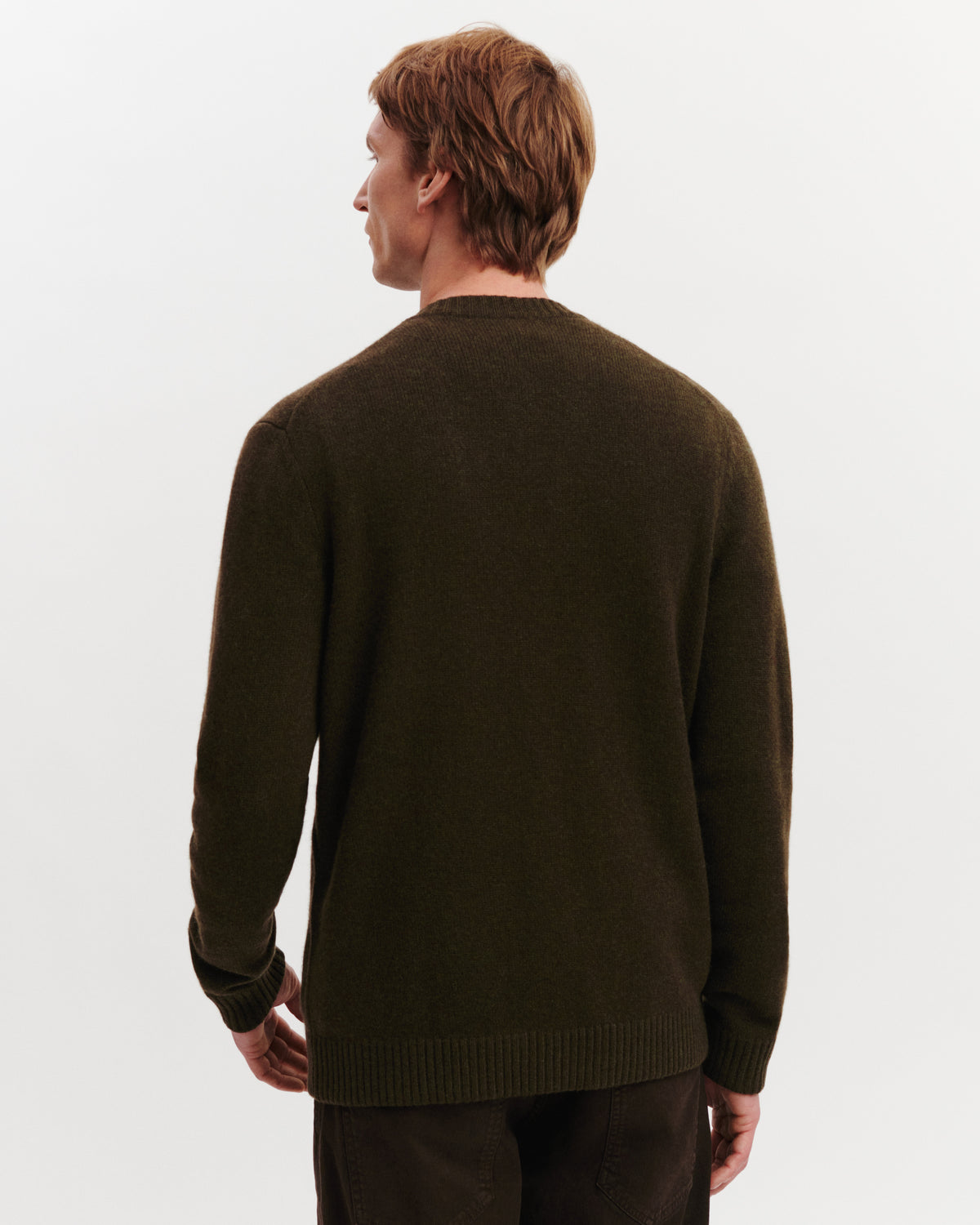 Gilet Lino-KAKI KOMBU-100% cachemire