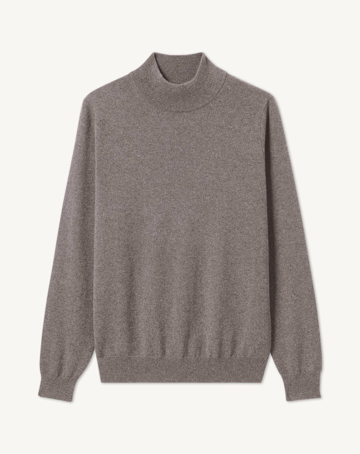 Pull col montant-GRIS METEORITE-100% cachemire