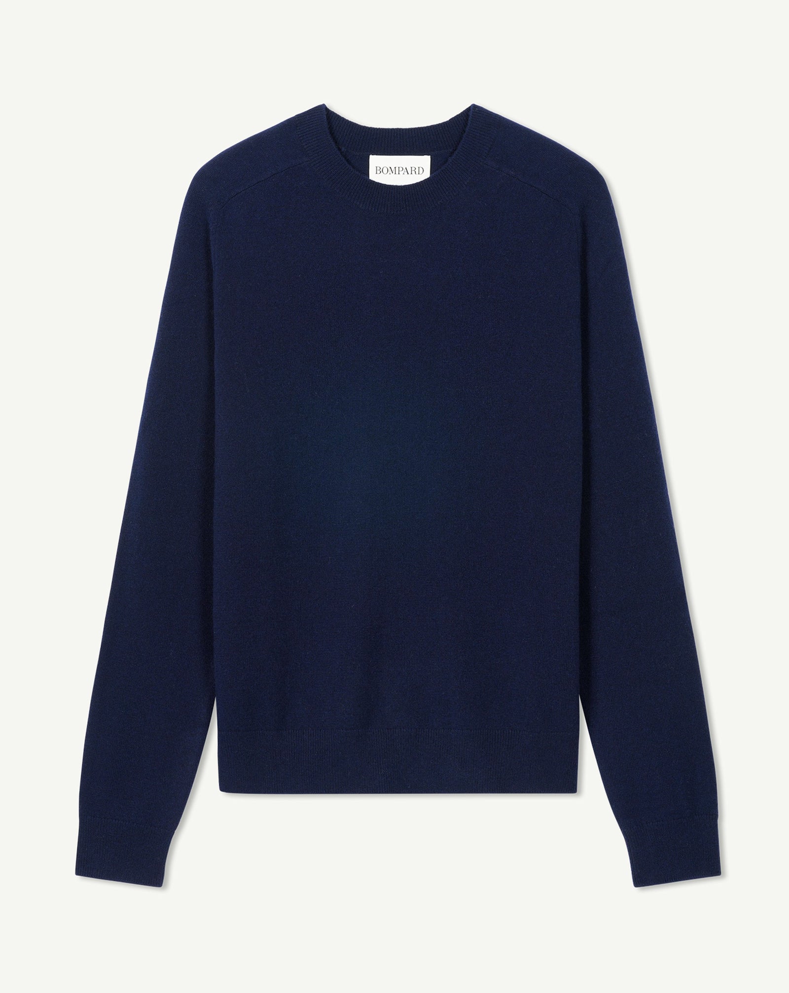 Pull col rond manches marteau-MARINE-100% cachemire