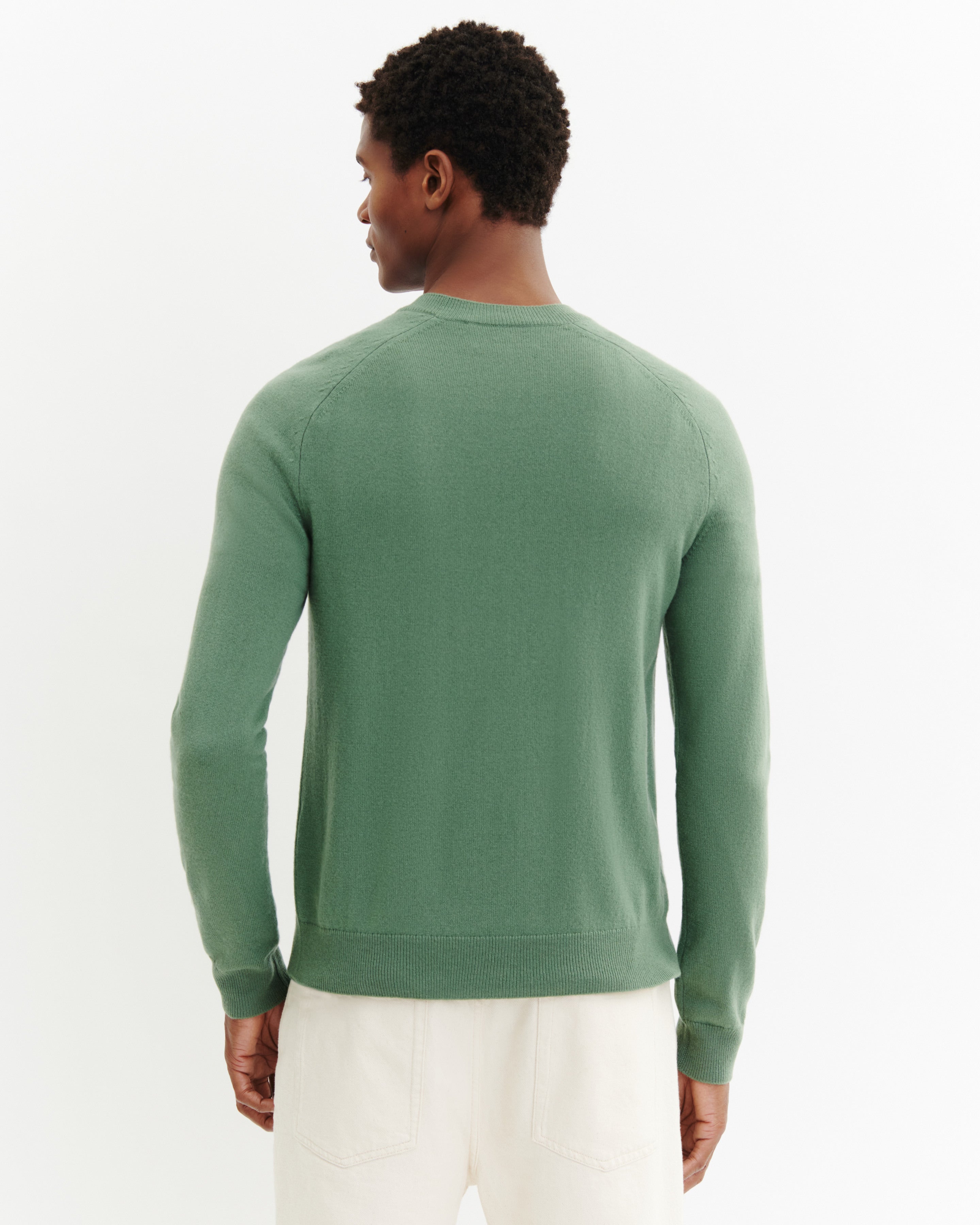 Pull col rond manches marteau-JADE-100% cachemire