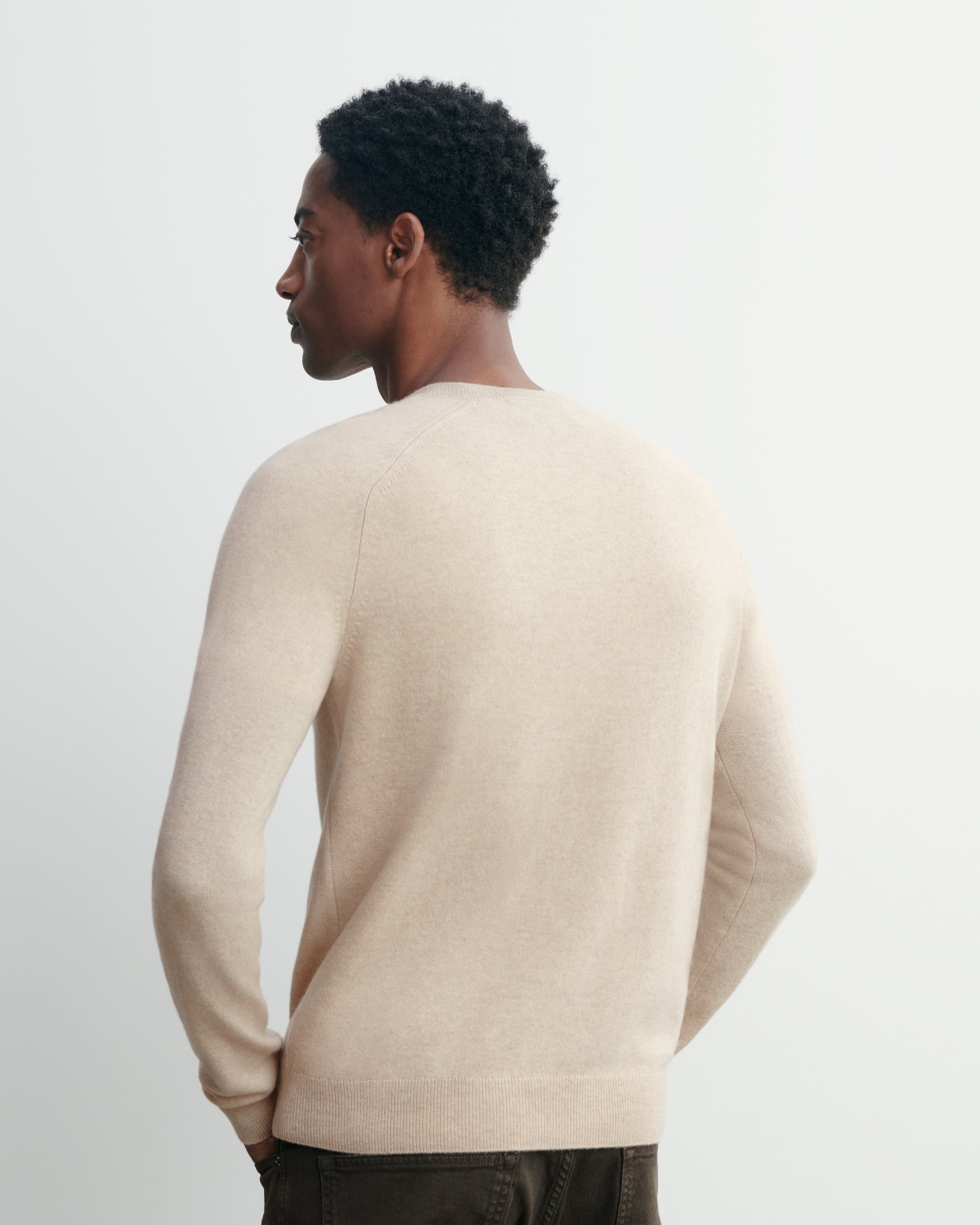 Pull col rond manches marteau-AVOINE-100% cachemire