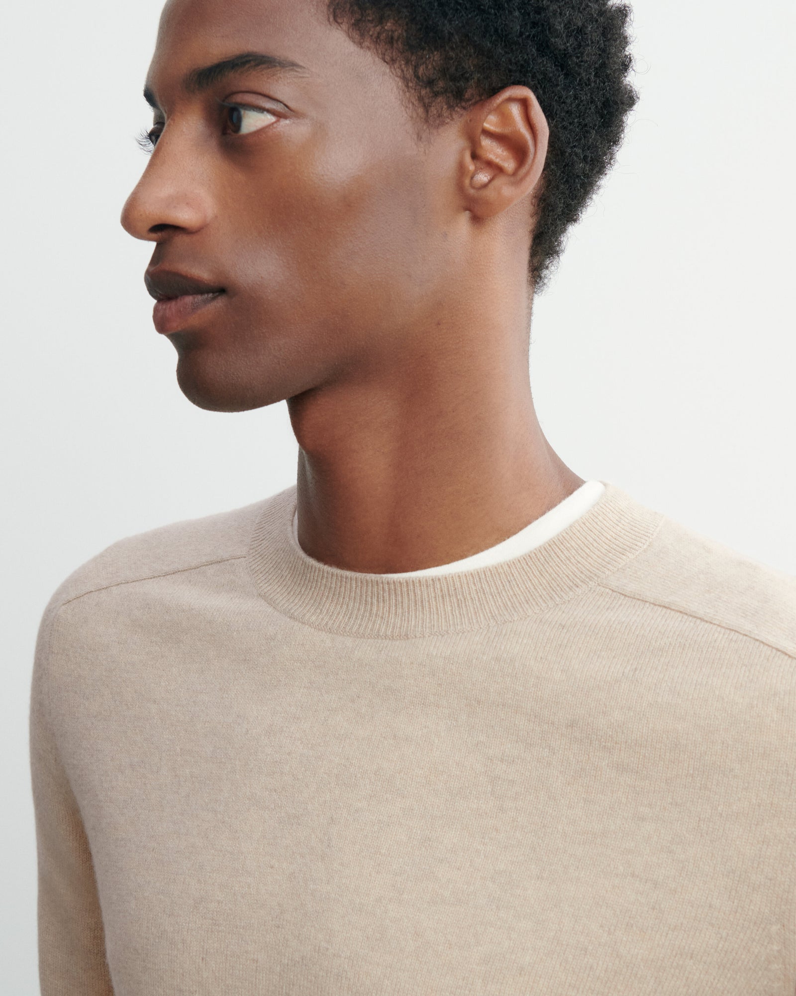 Pull col rond manches marteau-AVOINE-100% cachemire