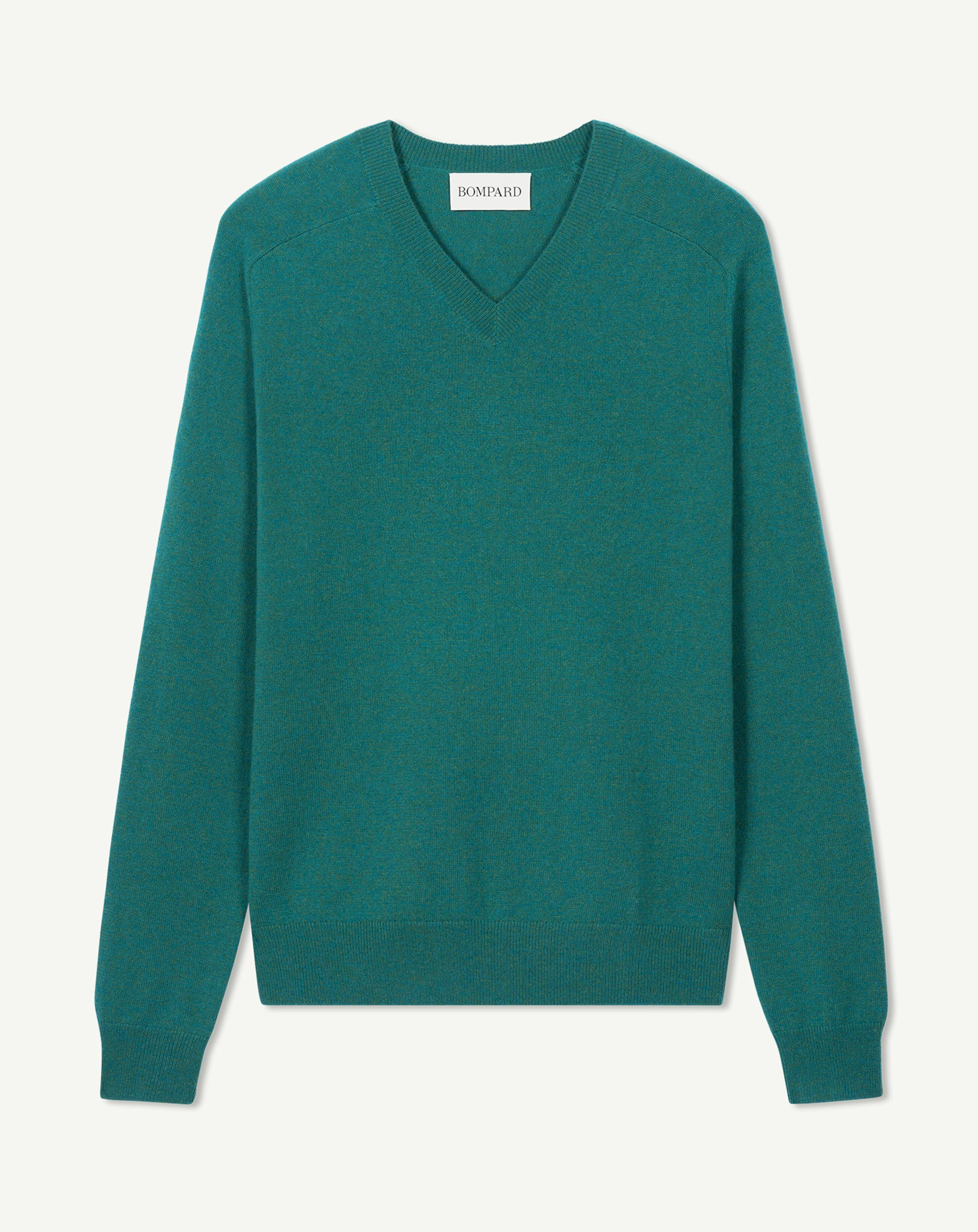 Pull V manches marteau-CEDRE-100% cachemire