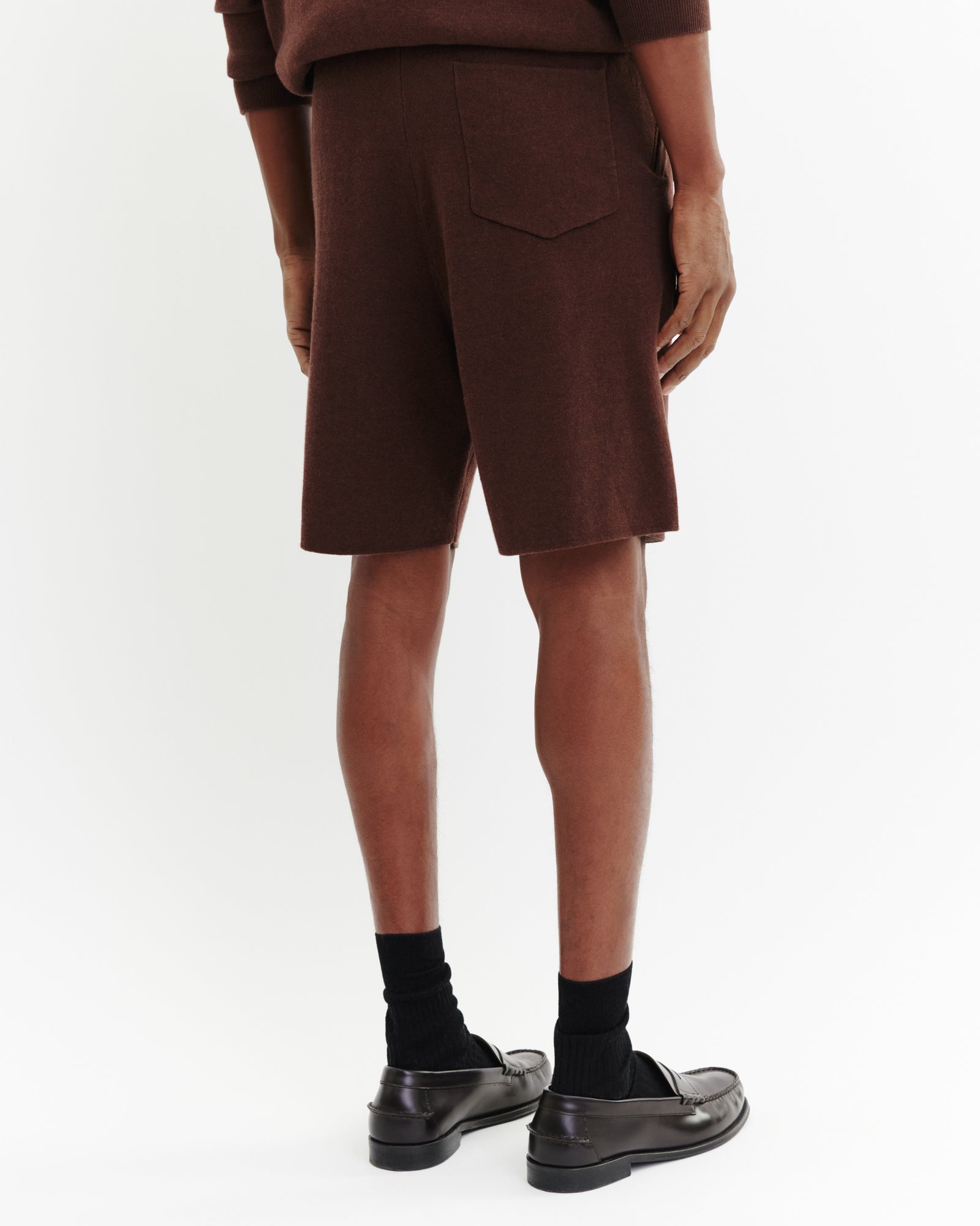 Short maille-CAFE/TOURTERELLE-85% pima coton 15% cachemire