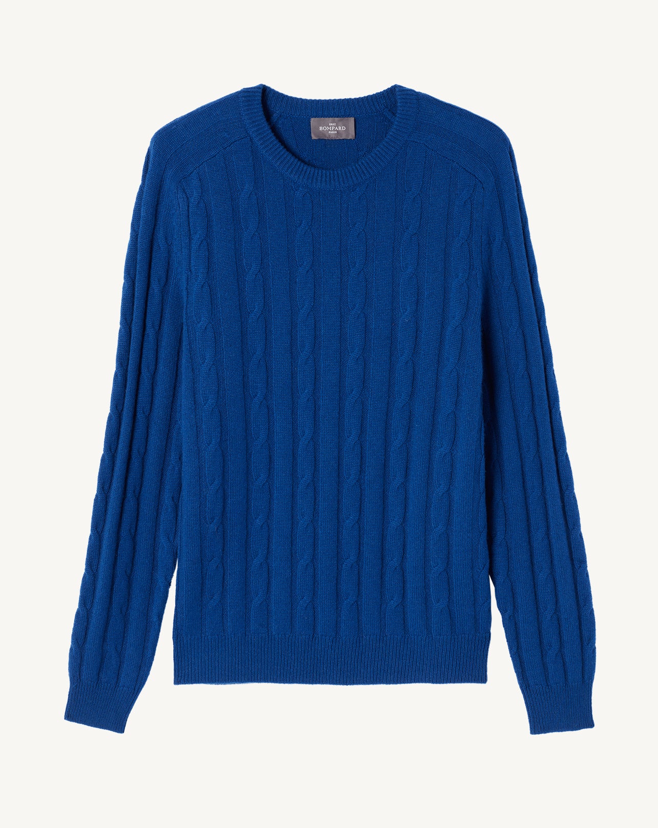 Pull col rond à torsades-NIAGARA-100% cachemire