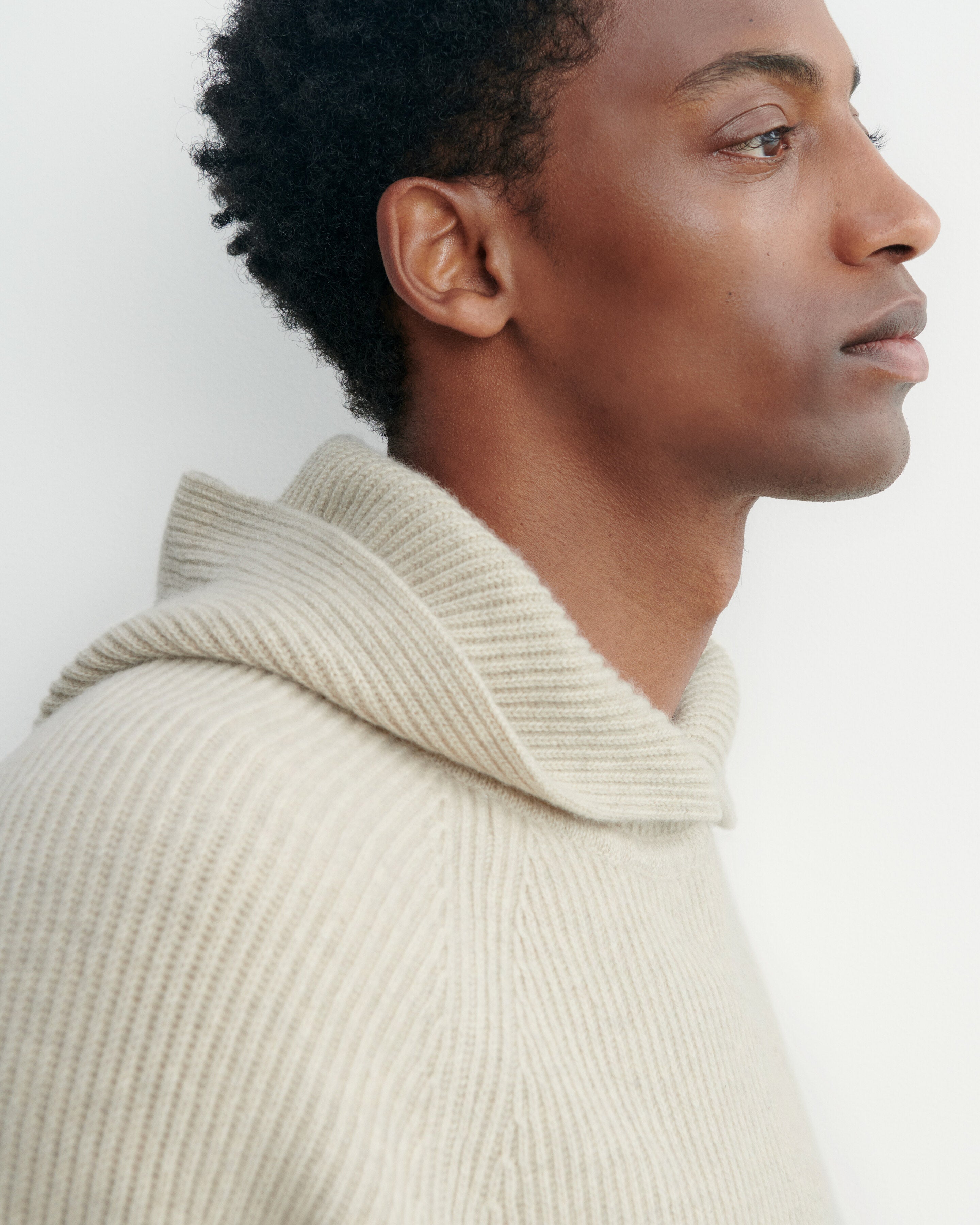 Pull à capuche à côtes-AVOINE-100% cachemire