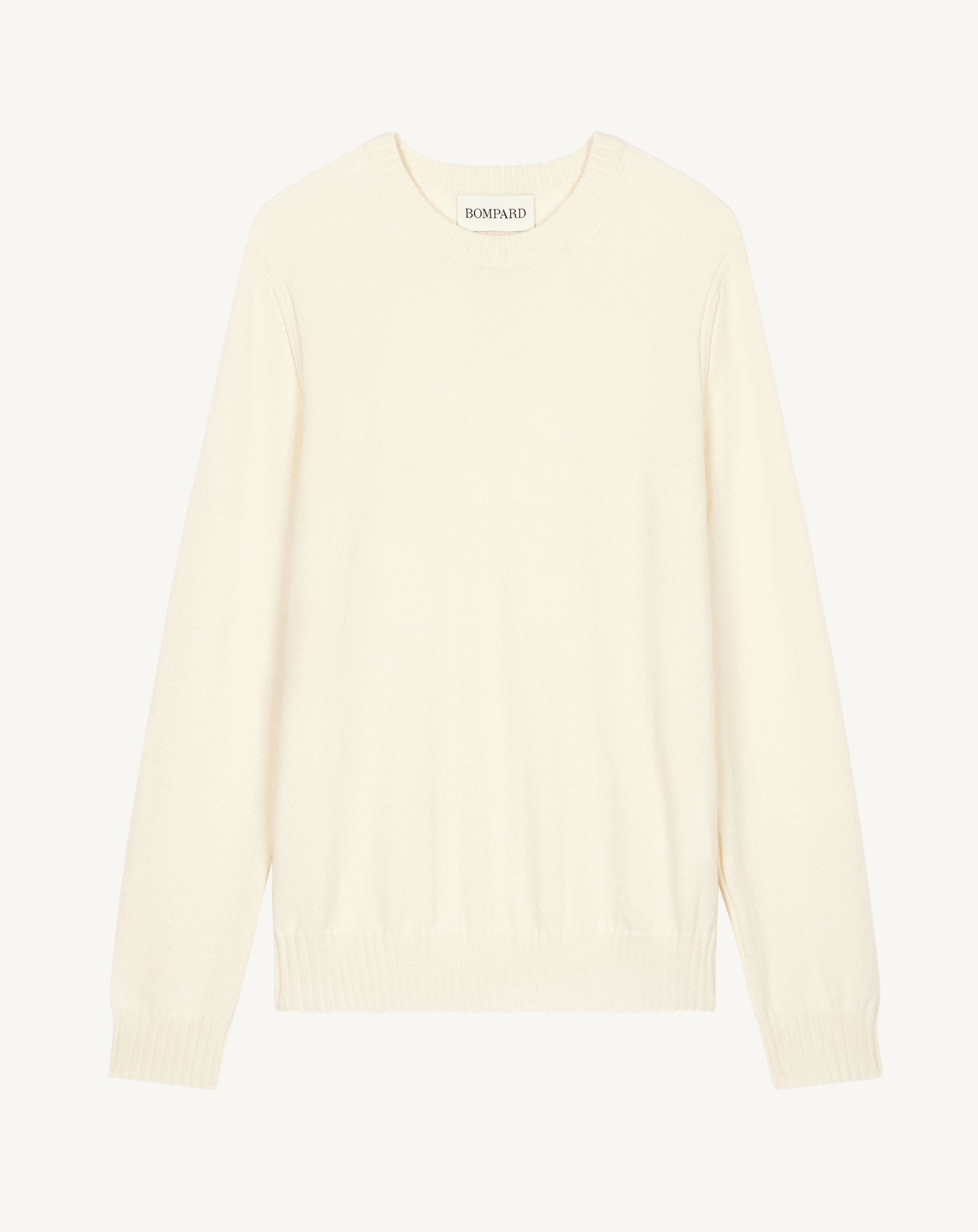 Pull col rond-NATUREL-70% cachemire 30% soie