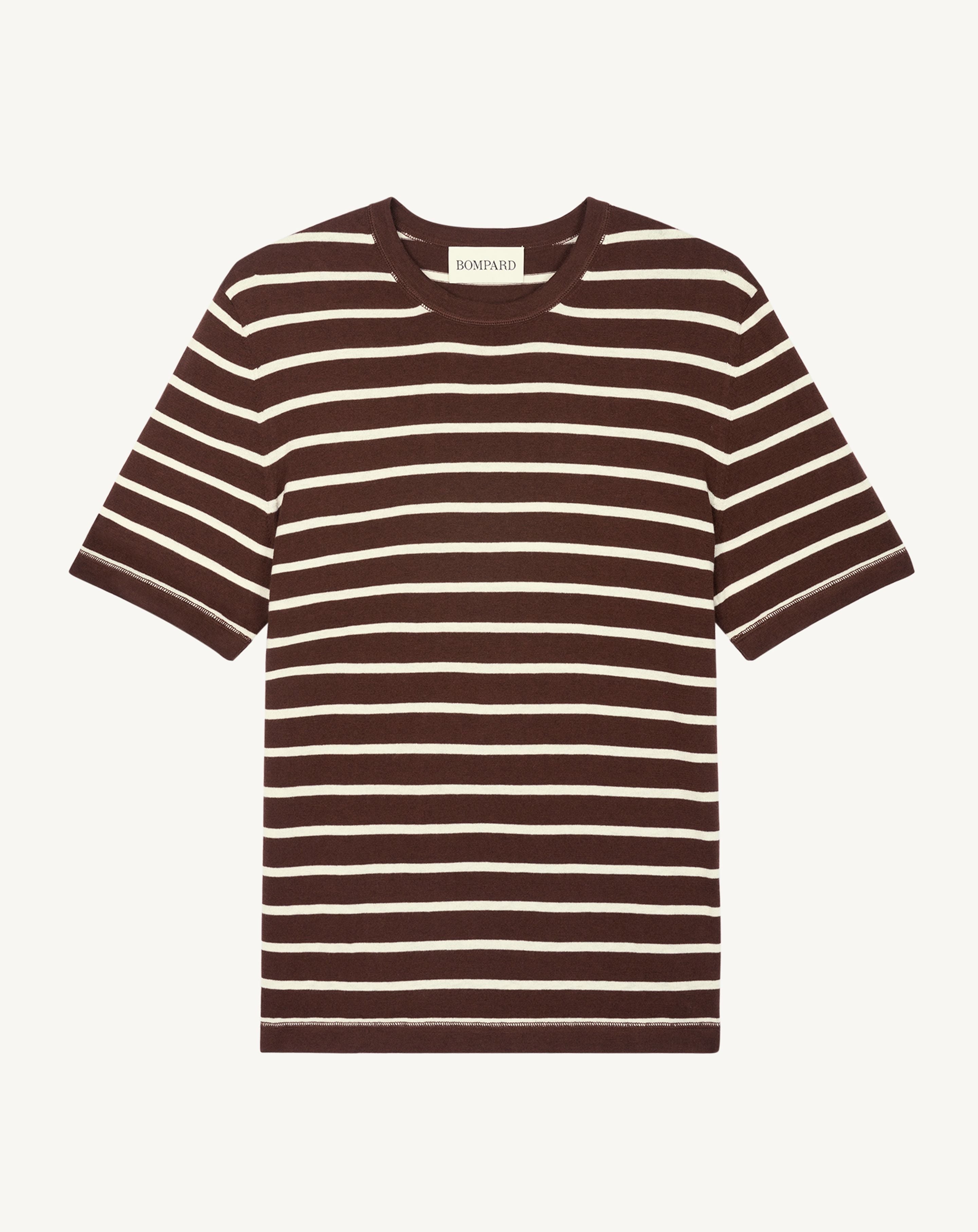 レディース 【新品未開封】epa エパ stripe shirt brown
