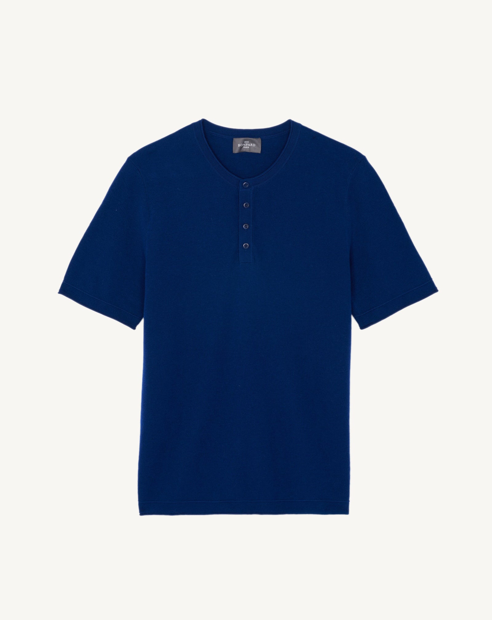 T-shirt col tunisien-AMIRAL-70% coton 30% cachemire