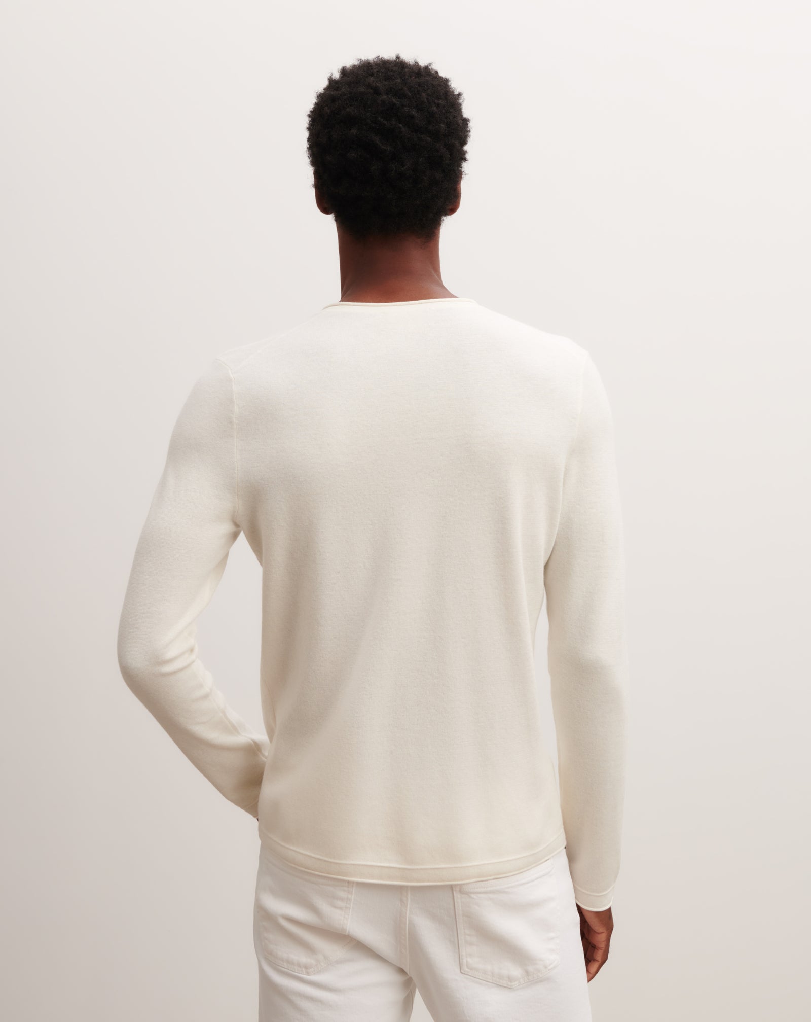 Col tunisien ultrafin-NATUREL-70% coton 30% cachemire