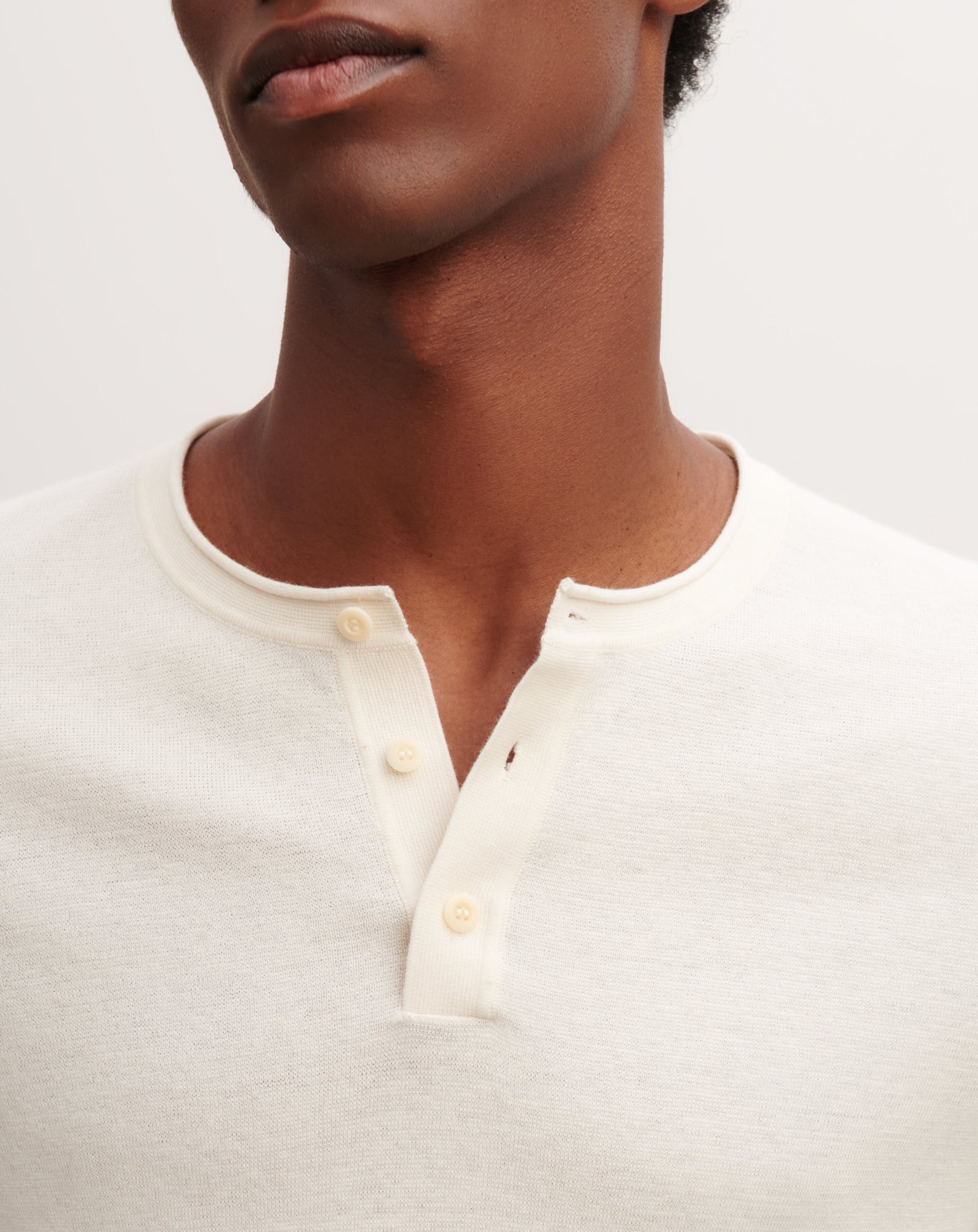 Col tunisien ultrafin-NATUREL-70% coton 30% cachemire