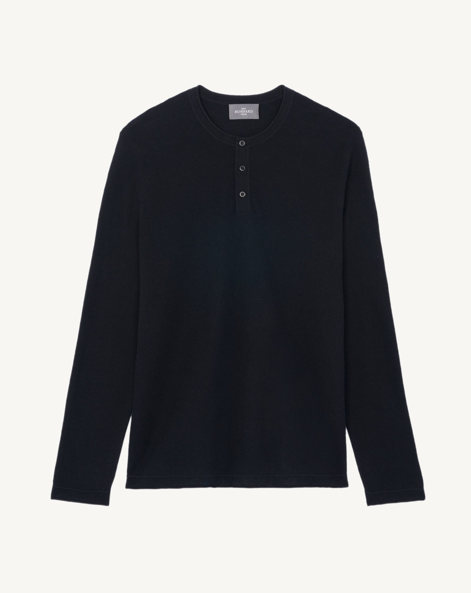 Col tunisien ultrafin-NOIR-70% coton 30% cachemire