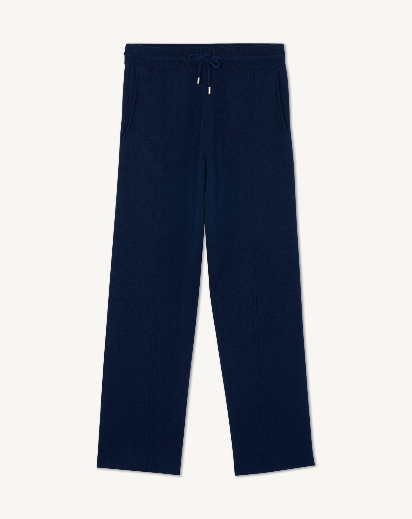 Pantalon double face-MARINE-100% laine