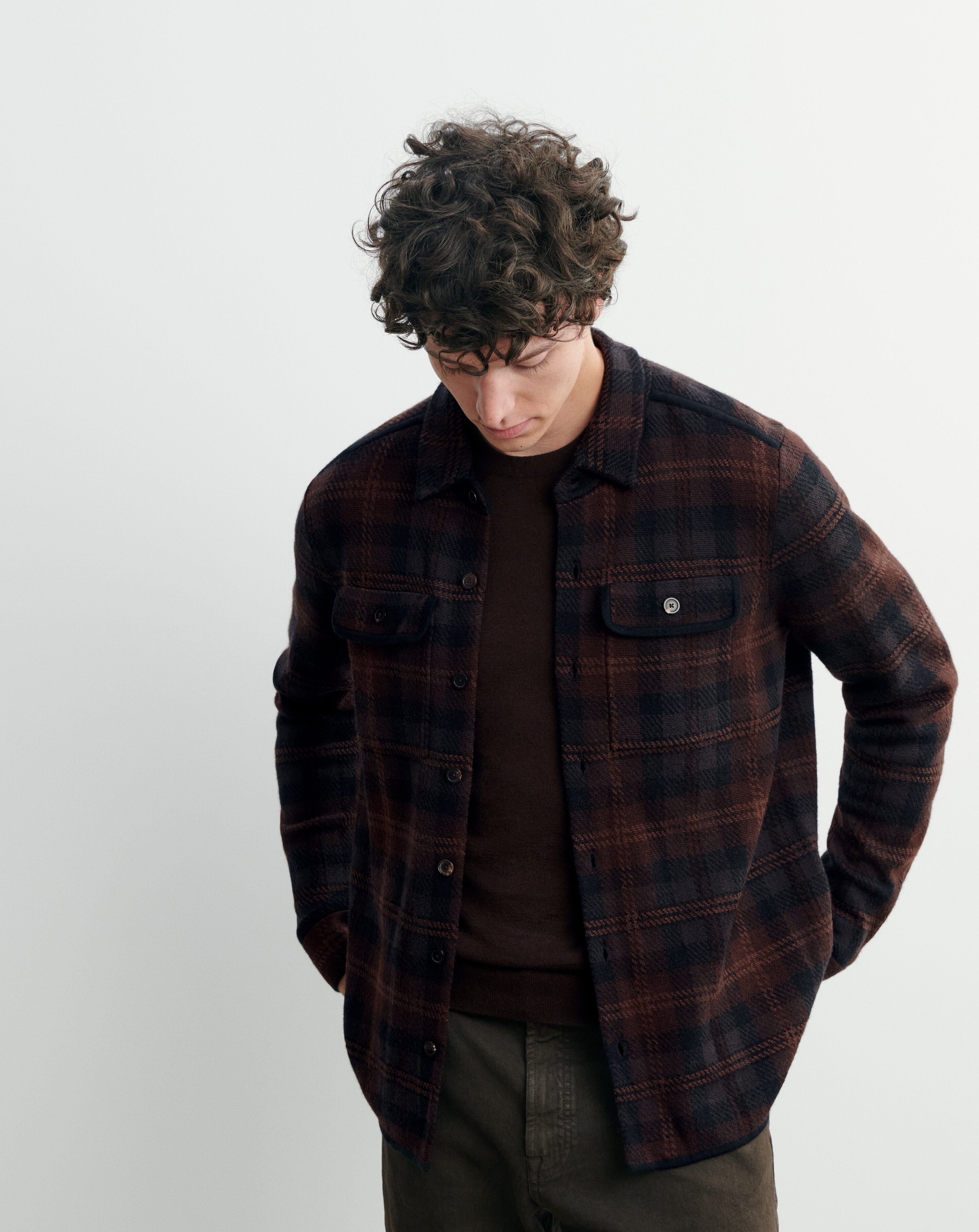 Surchemise tartan Chocolat/noir