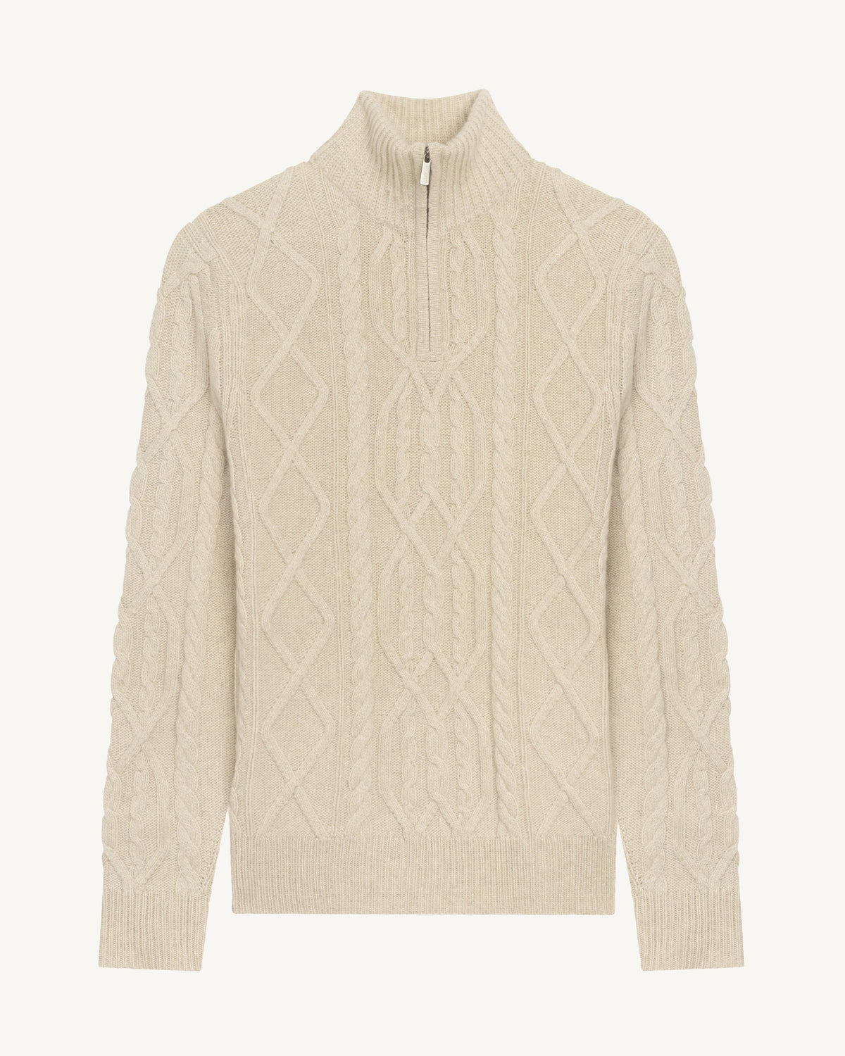 Pull camionneur torsadé-AVOINE-100% cachemire